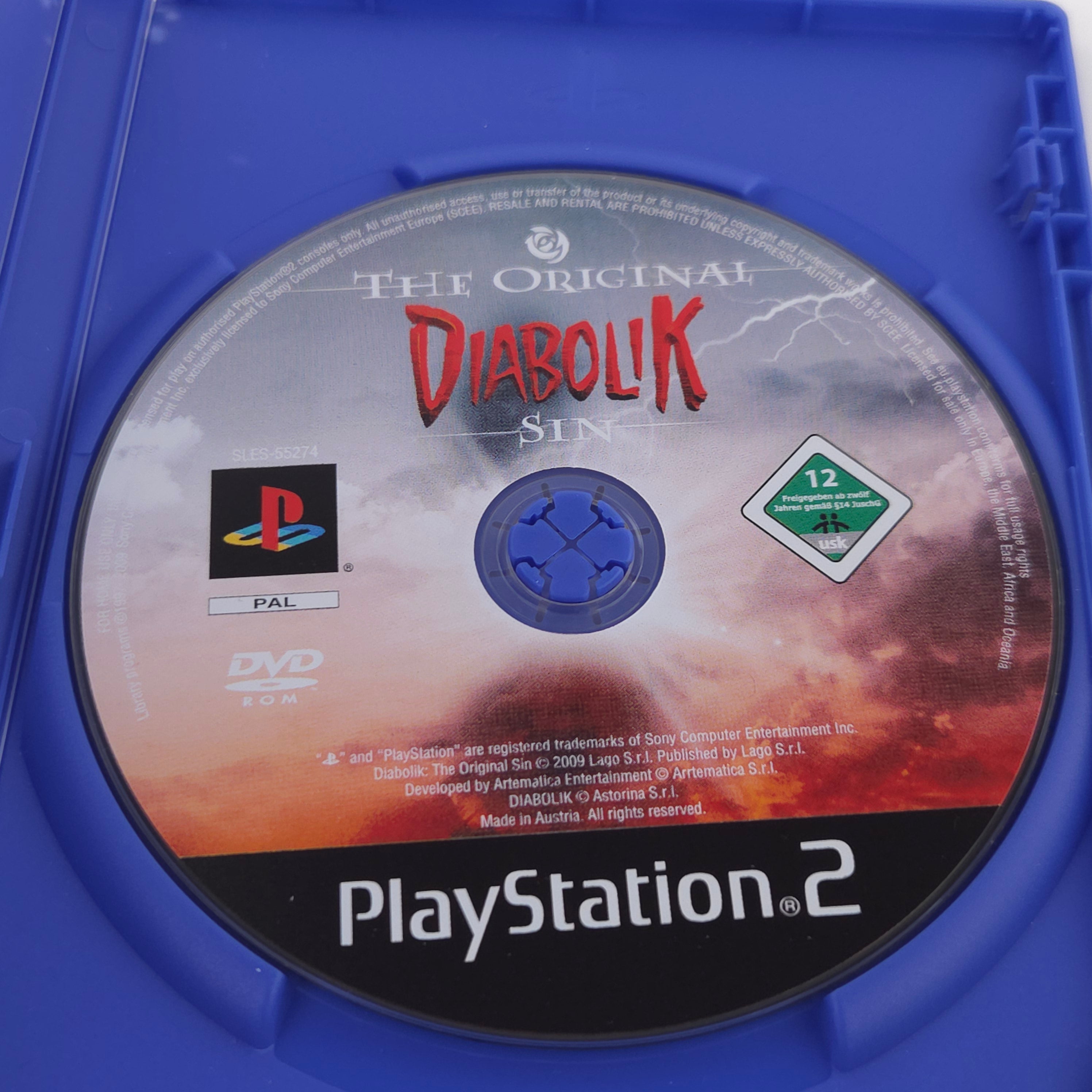 Playstation 2 Spiel – The Original Diabolik Sin (OVP)