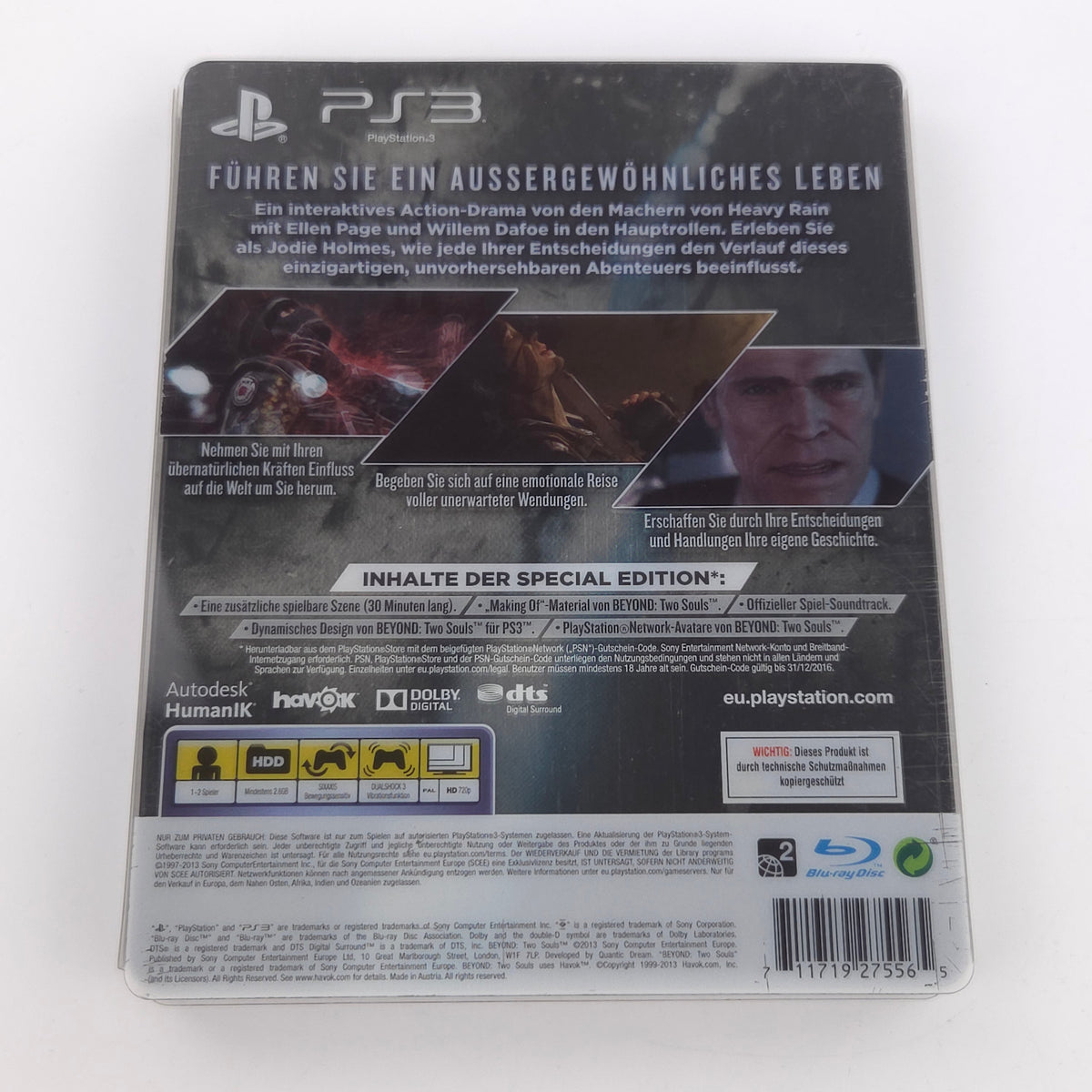 Playstation 3 Spiel Beyond Two Souls Special Edition OVP
