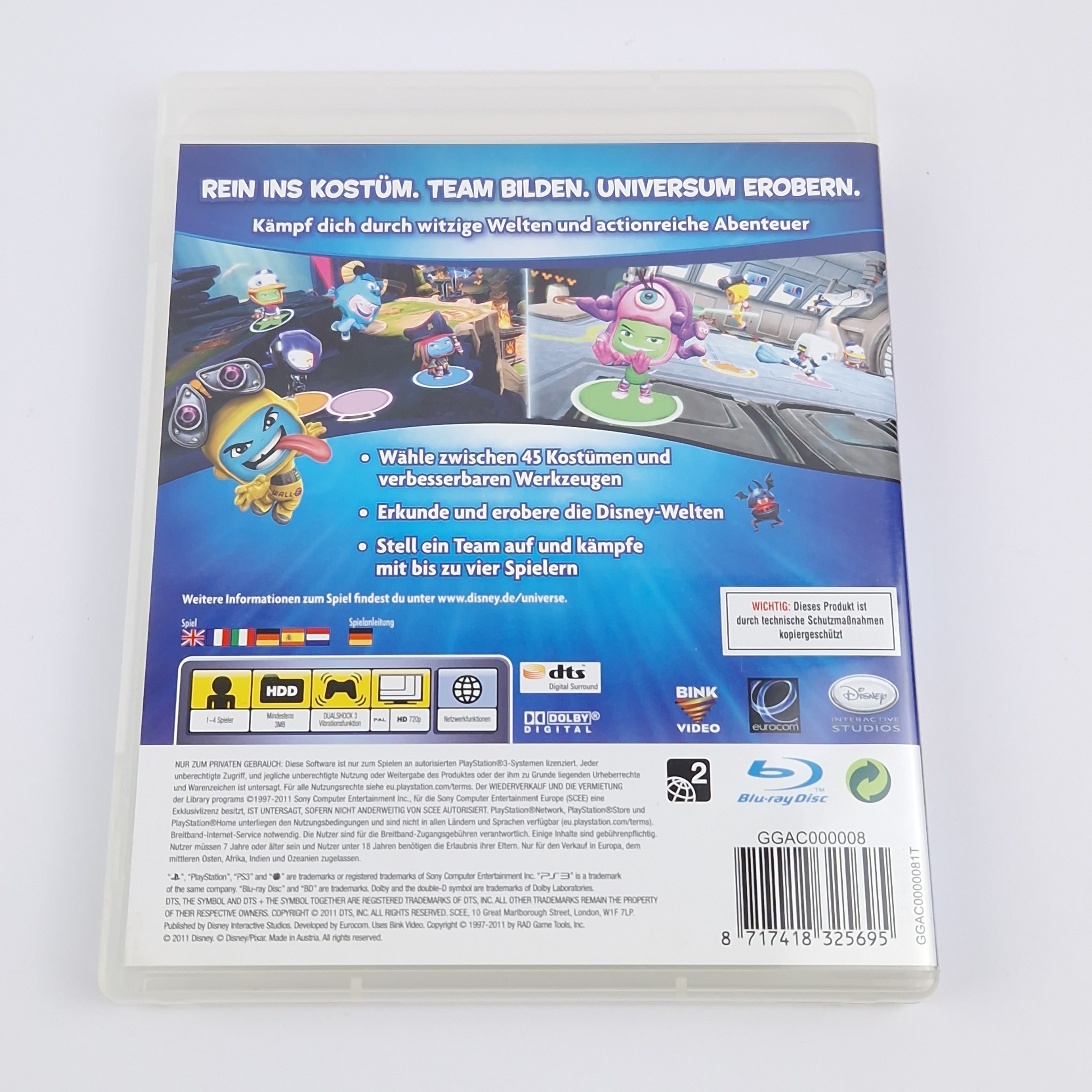 Playstation 3 Spiel – Disney Universe OVP Anleitung PAL