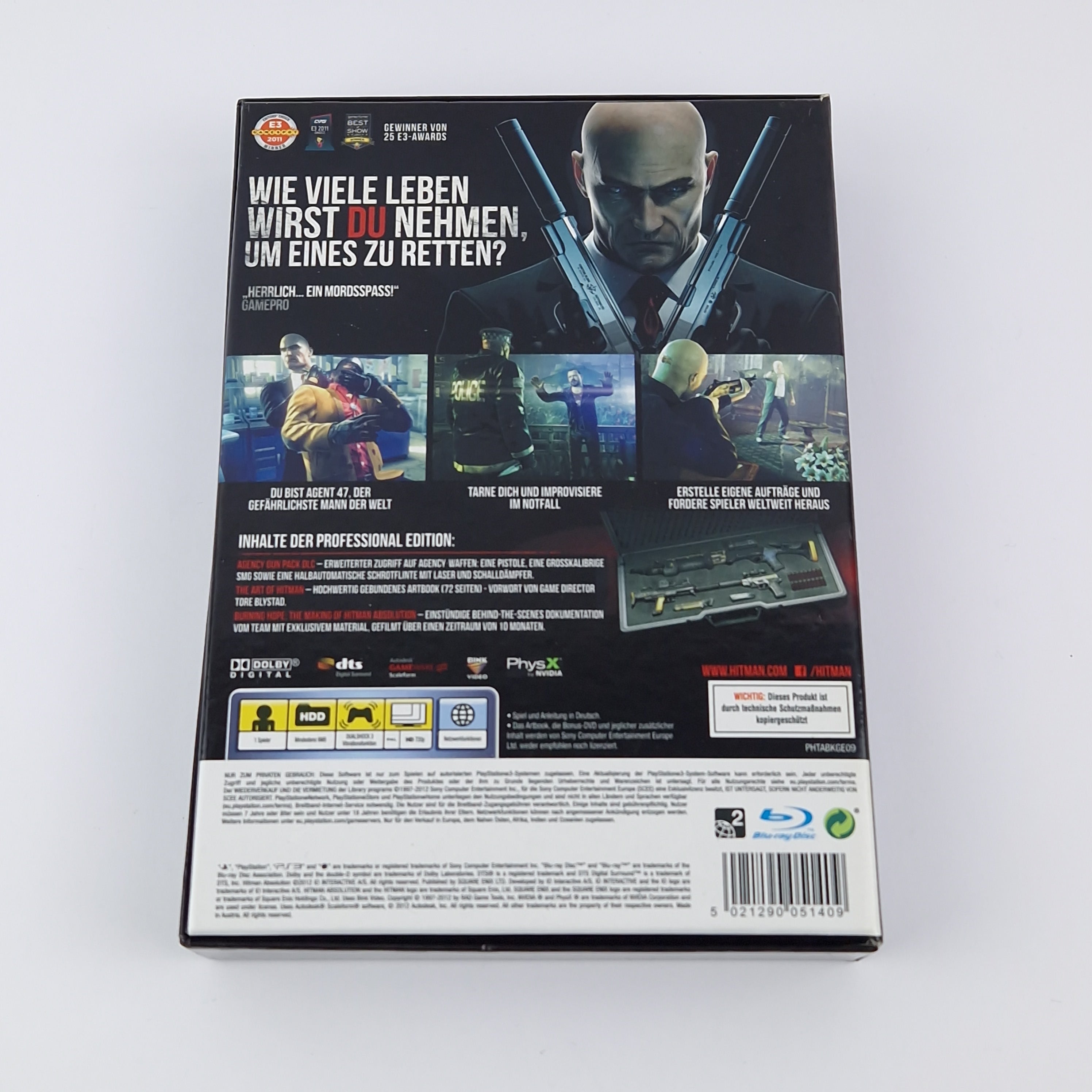 Playstation 3 Spiel – Hitman Absolution OVP PAL USK18
