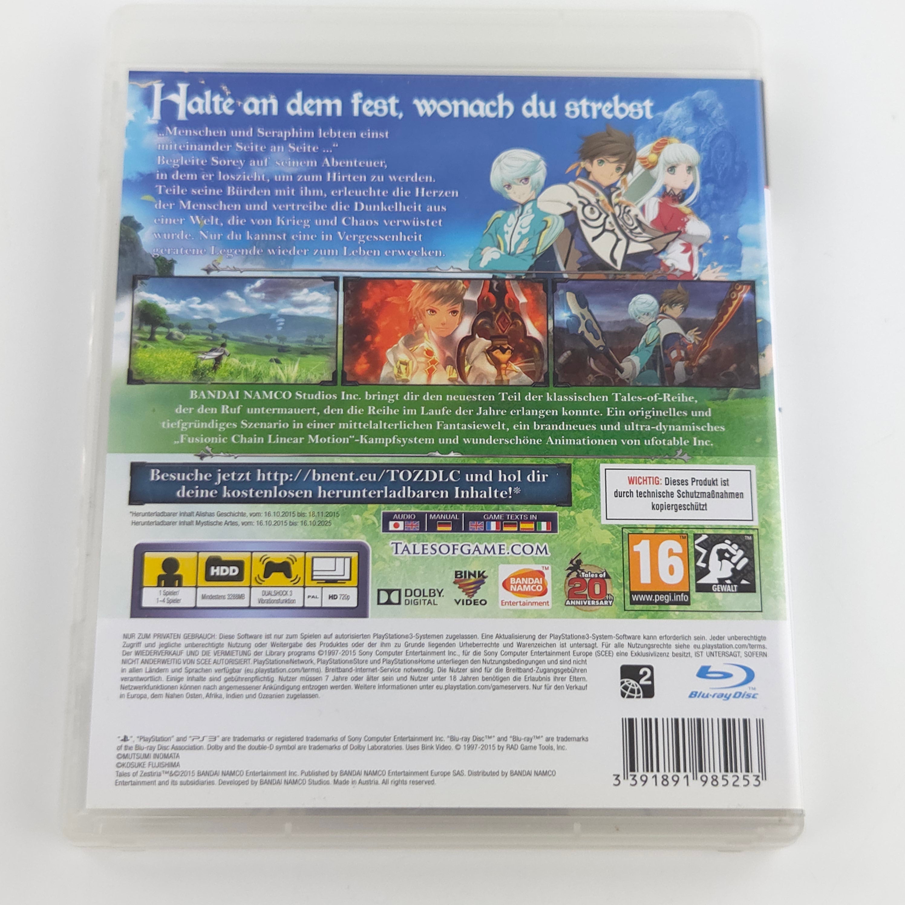 Playstation 3 Spiel – Tales of Zestiria (OVP PAL)