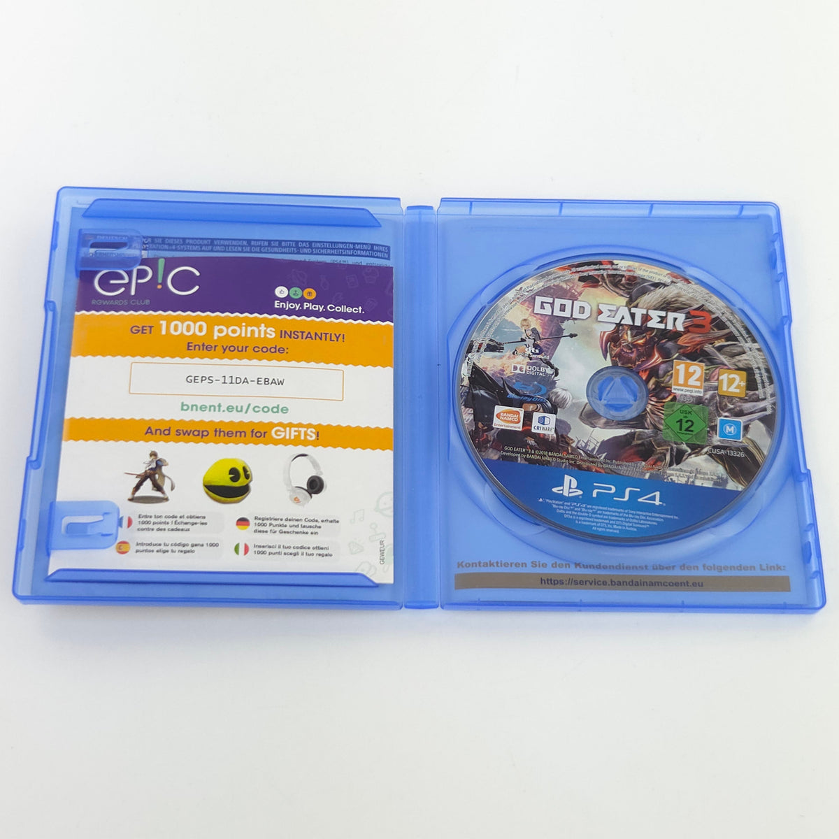 Sony Playstation 4 Spiel: God Eater 3 - PS4 OVP (PAL DE)