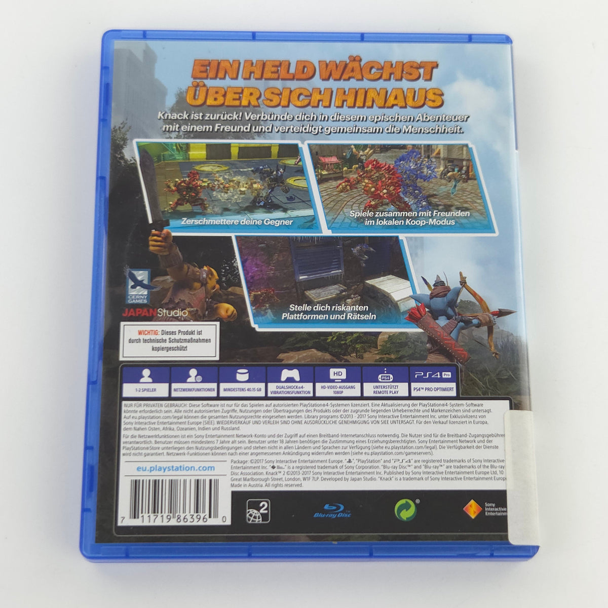 Sony Playstation 4 Spiel: Knack II - PS4 OVP (PAL DE)