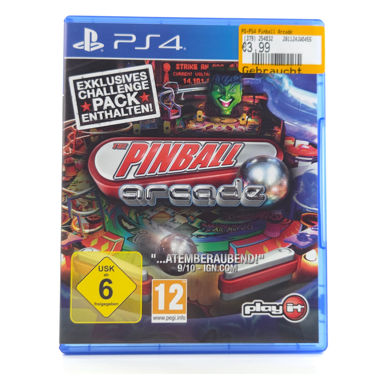 Sony Playstation 4 Spiel: The Pinball Arcade - PS4 OVP (PAL DE)