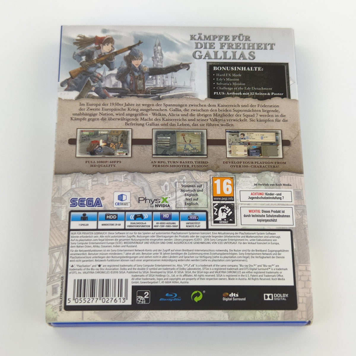 Sony Playstation 4 Spiel: Valkyria Chronicles Remastered - PS4 OVP (PAL DE)