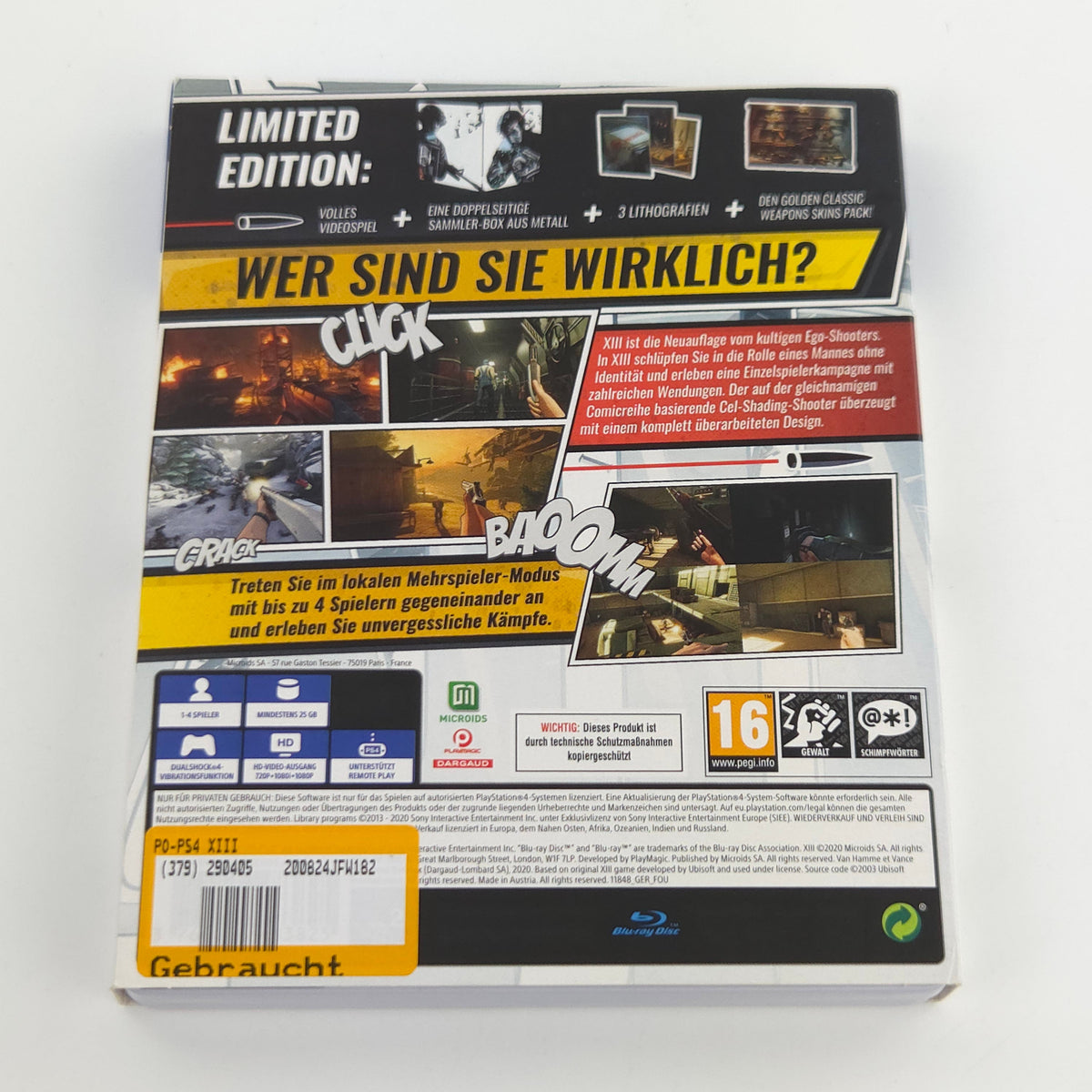Sony Playstation 4 Spiel: XIII Limited Edition - PS4 OVP (PAL DE)
