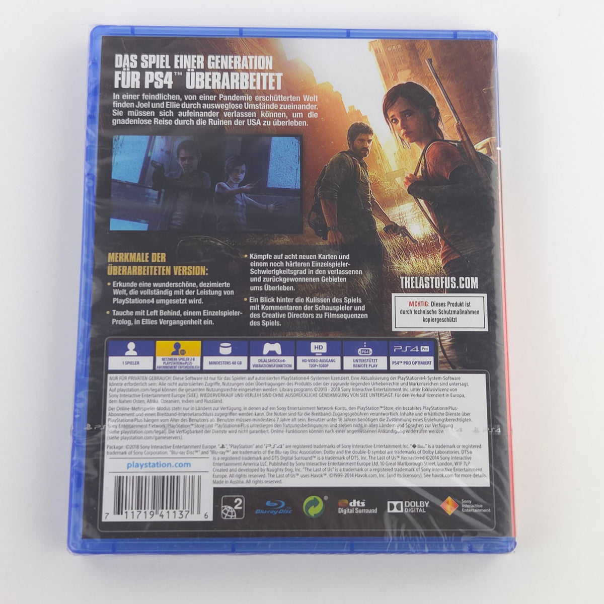 Sony PlayStation 4 Spiel The Last of Us Neu OVP