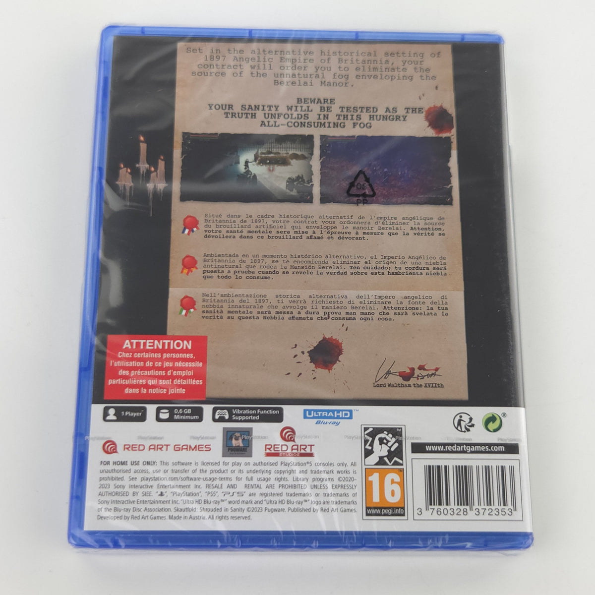 Sony PlayStation 5 Spiel Skautfold Shrouded in Sanity OVP