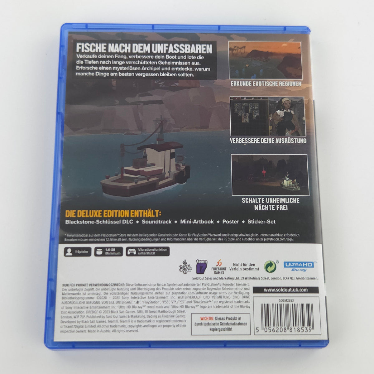 Sony Playstation 5 Spiel: Dredge Deluxe Edition - PS5 OVP Bluray CD (PAL DE)