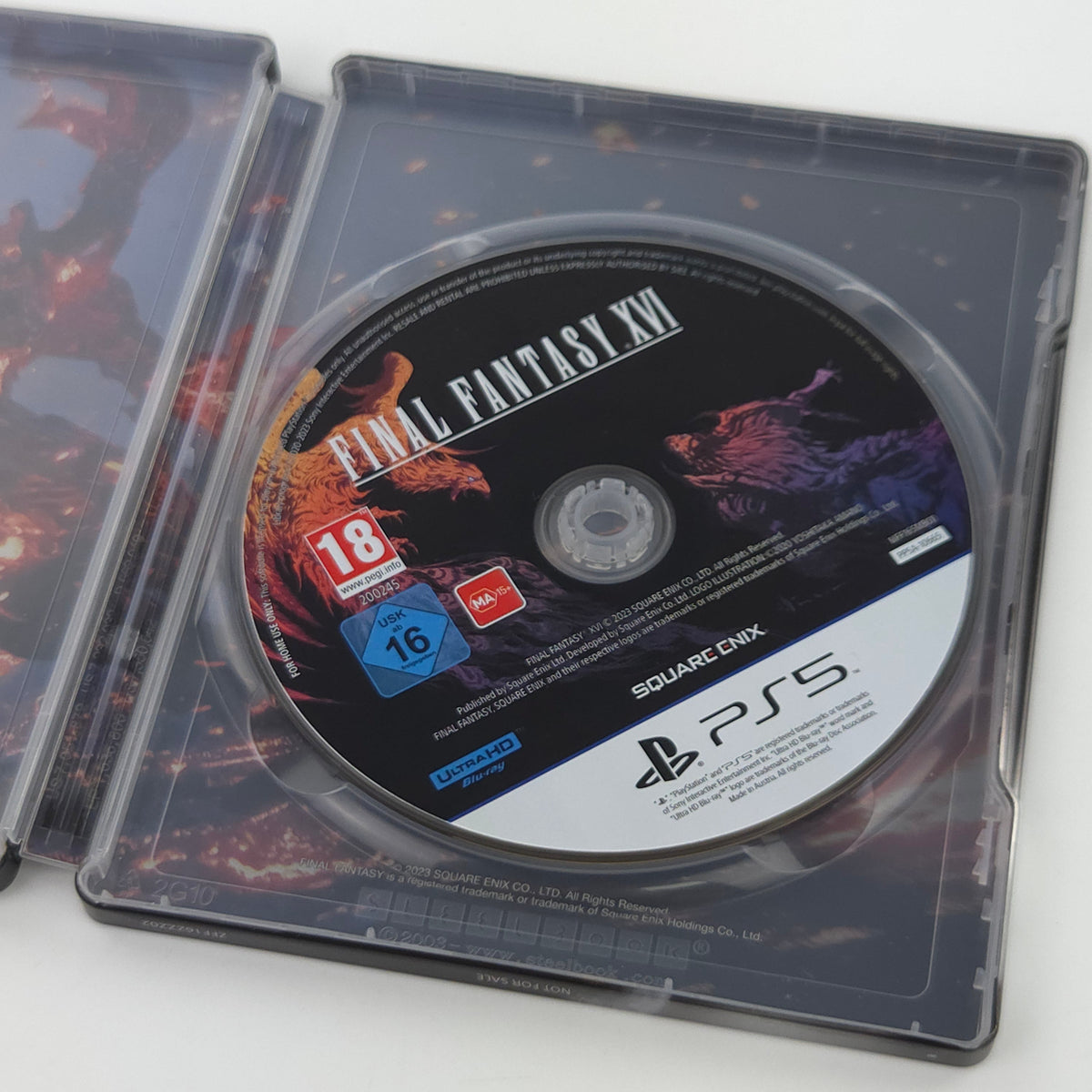 Sony Playstation 5 Spiel: Final Fantasy XVI - PS5 OVP Steelbook (PAL DE)