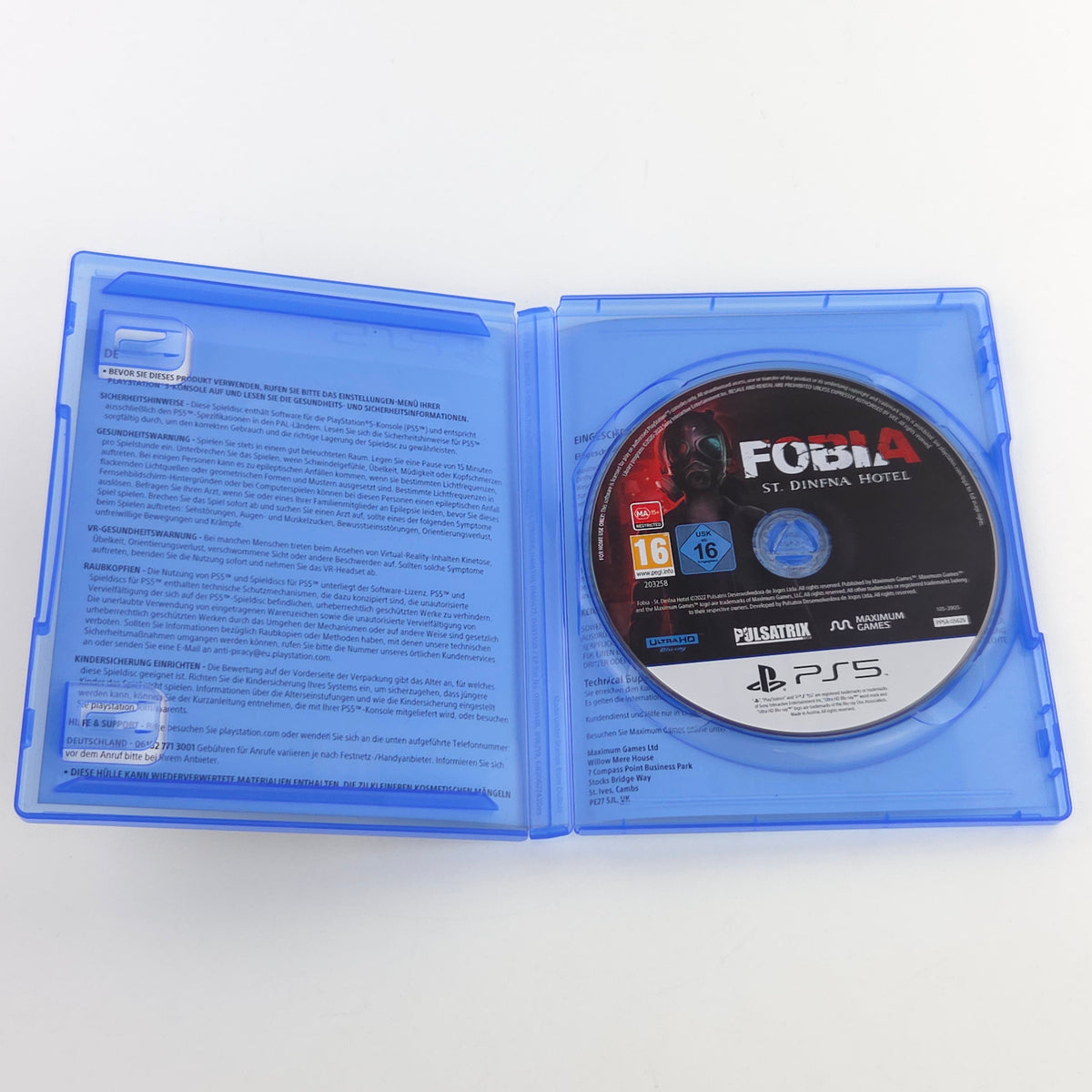 Sony Playstation 5 Spiel: Fobia ST. Dinfna Hotel - PS5 CD OVP (PAL DE)