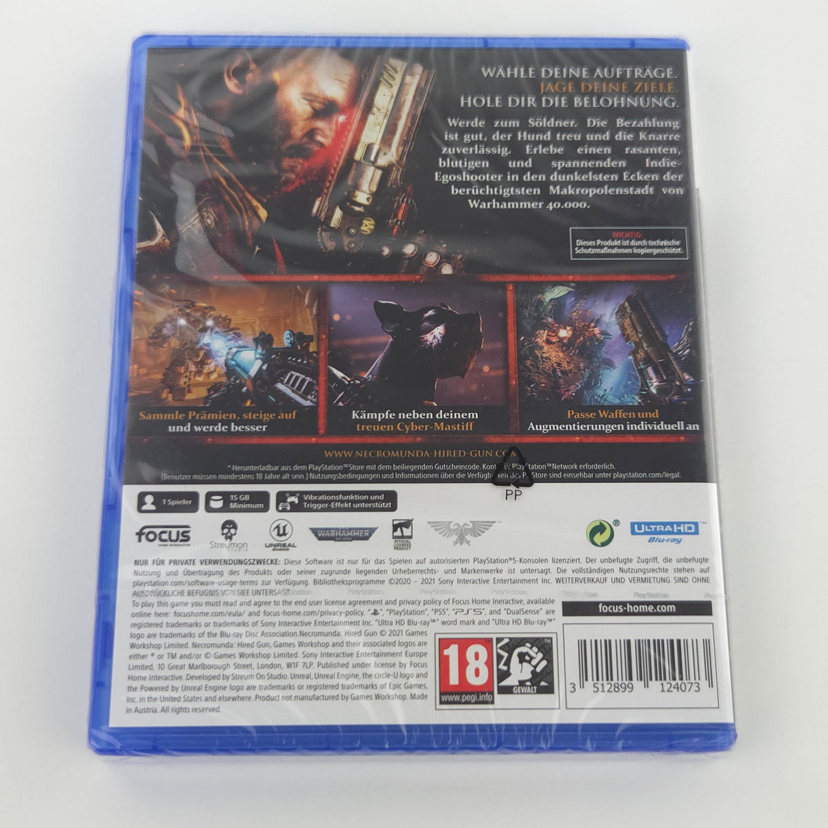 Playstation 5 Spiel Necromunda Hired Gun OVP