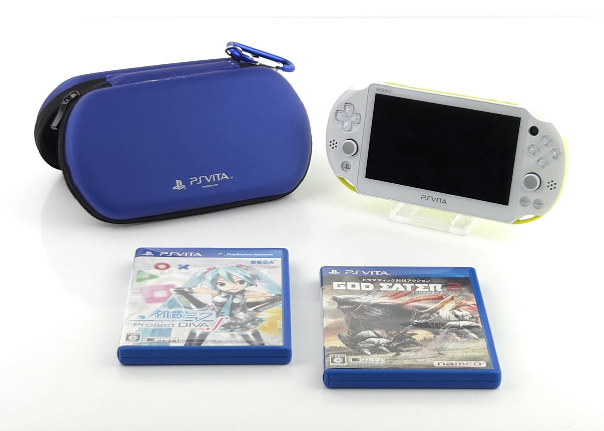 Sony PlayStation Vita Konsole Grün Japan 2 Spiele