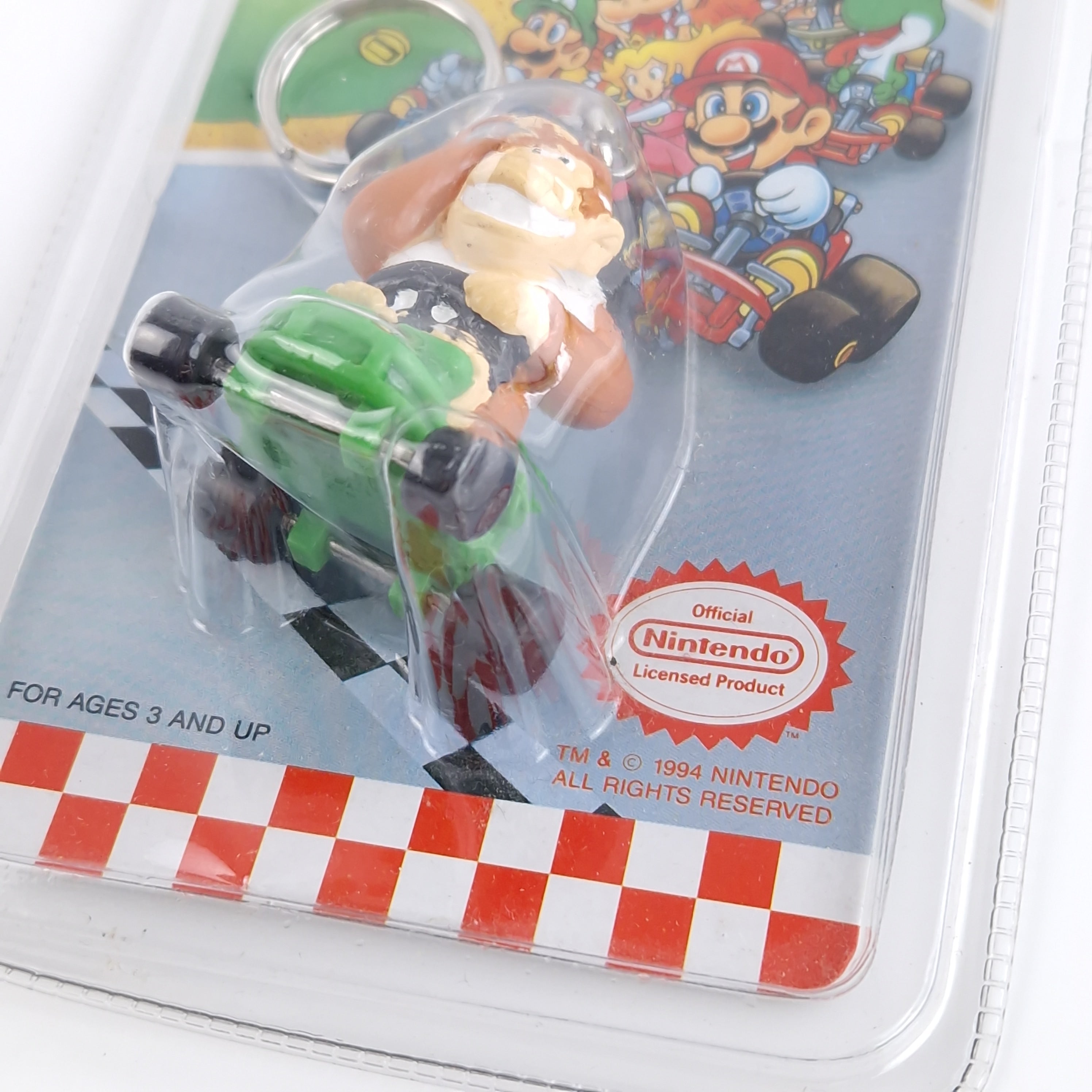 Super Mario Kart Keychain Donkey Kong Jr. Neu 1994