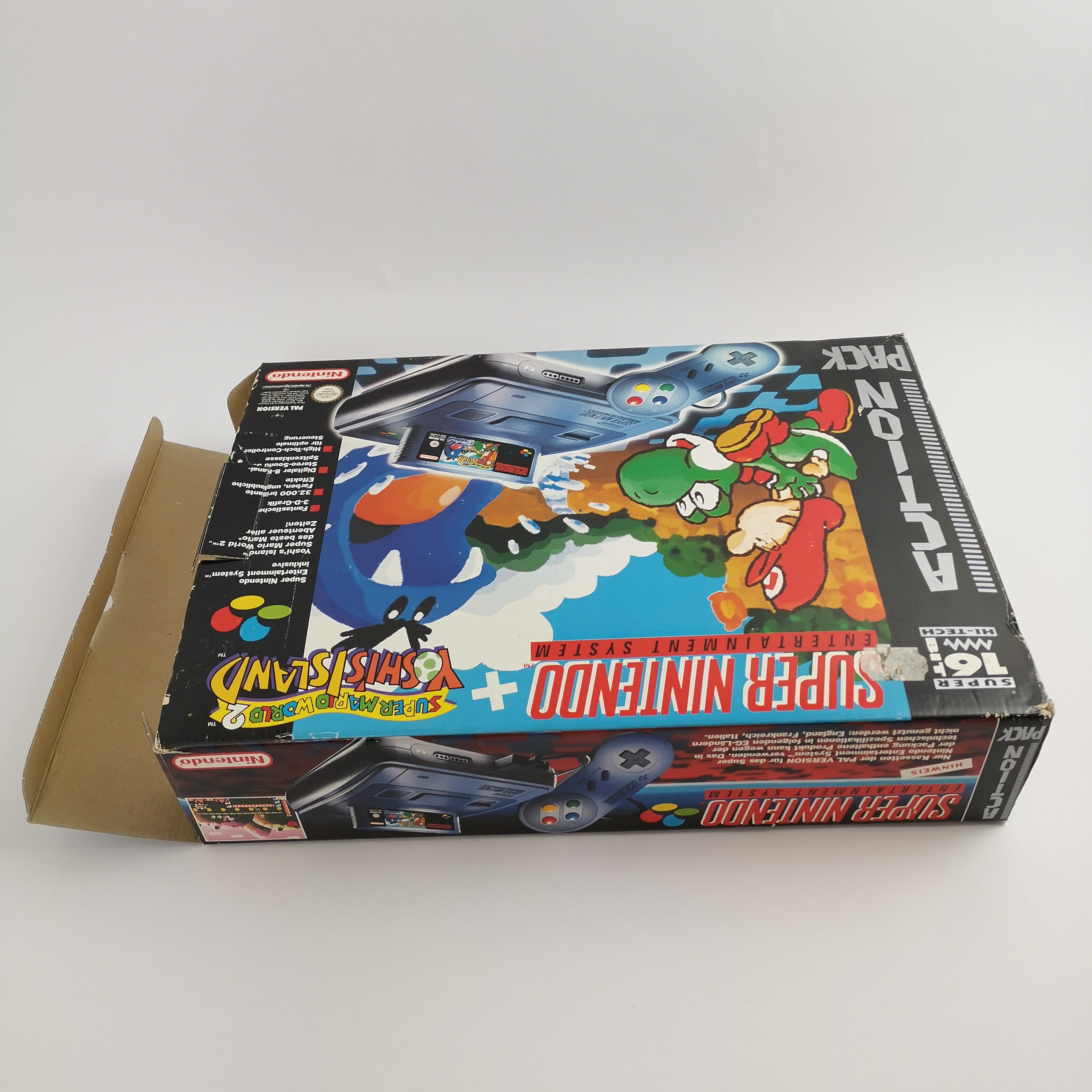 Super Nintendo Konsole – SMW2 Yoshis Island Action Pack OVP
