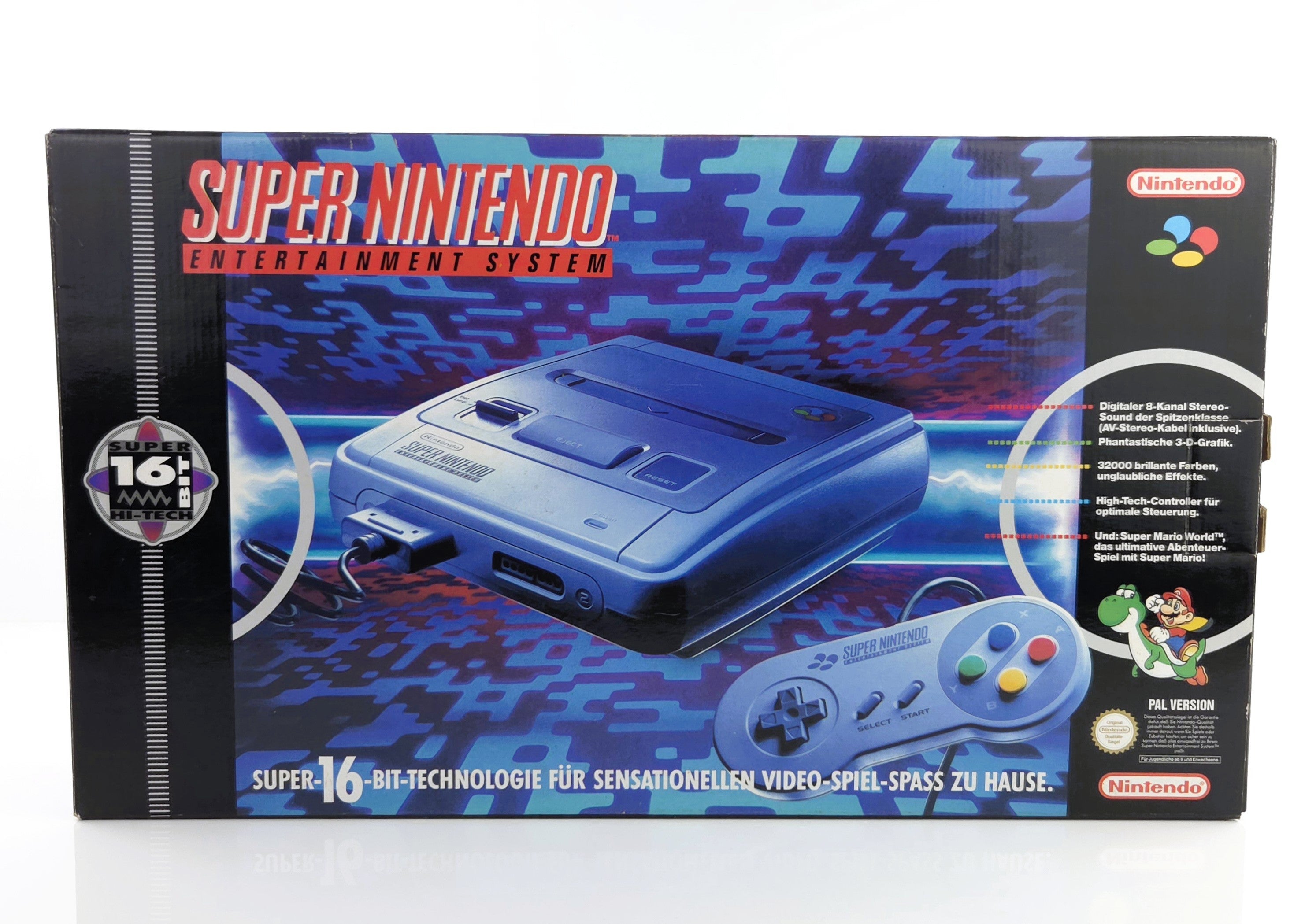 Super Nintendo Konsole Set Super Mario World SNES OVP PAL