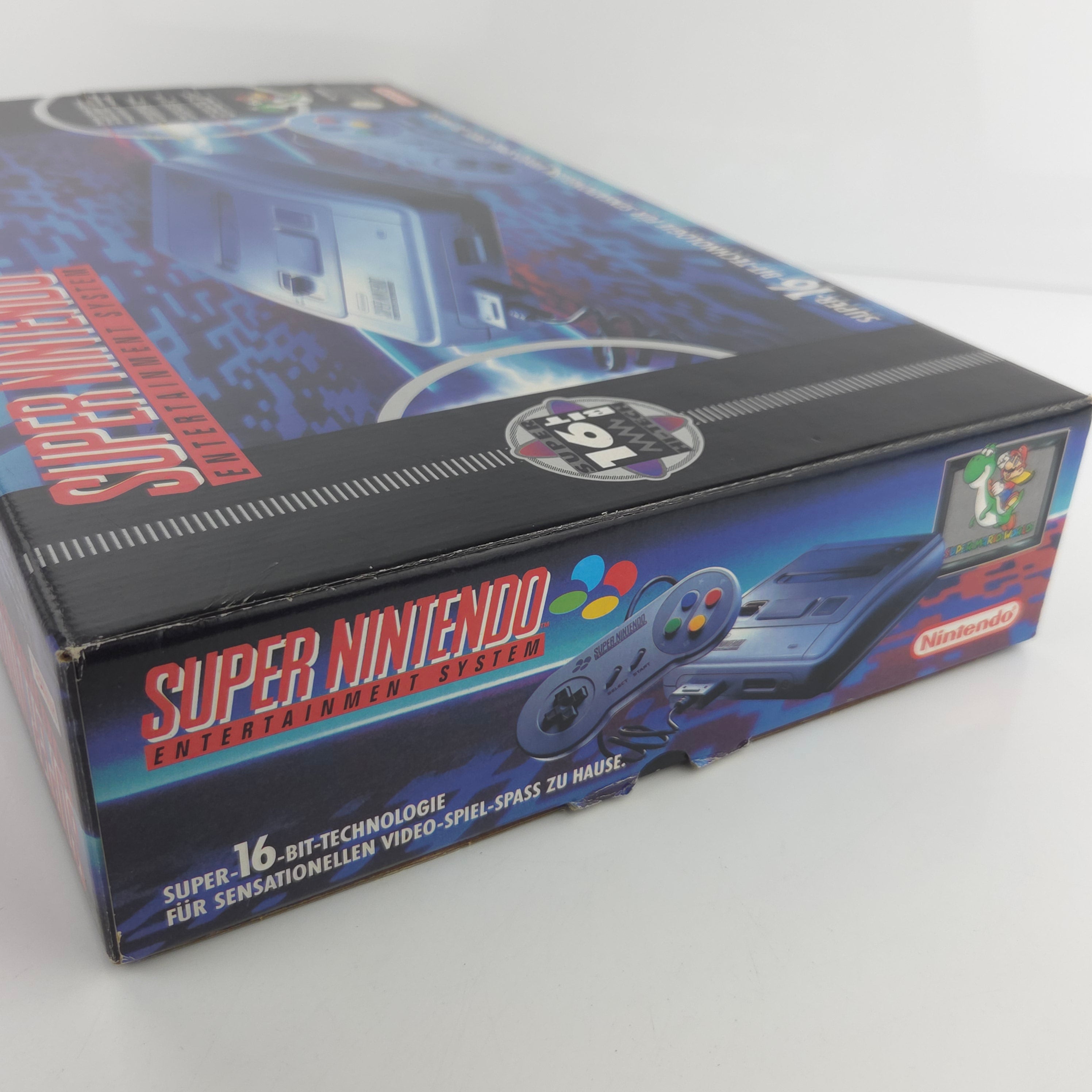 Super Nintendo Konsole Set Super Mario World SNES OVP PAL