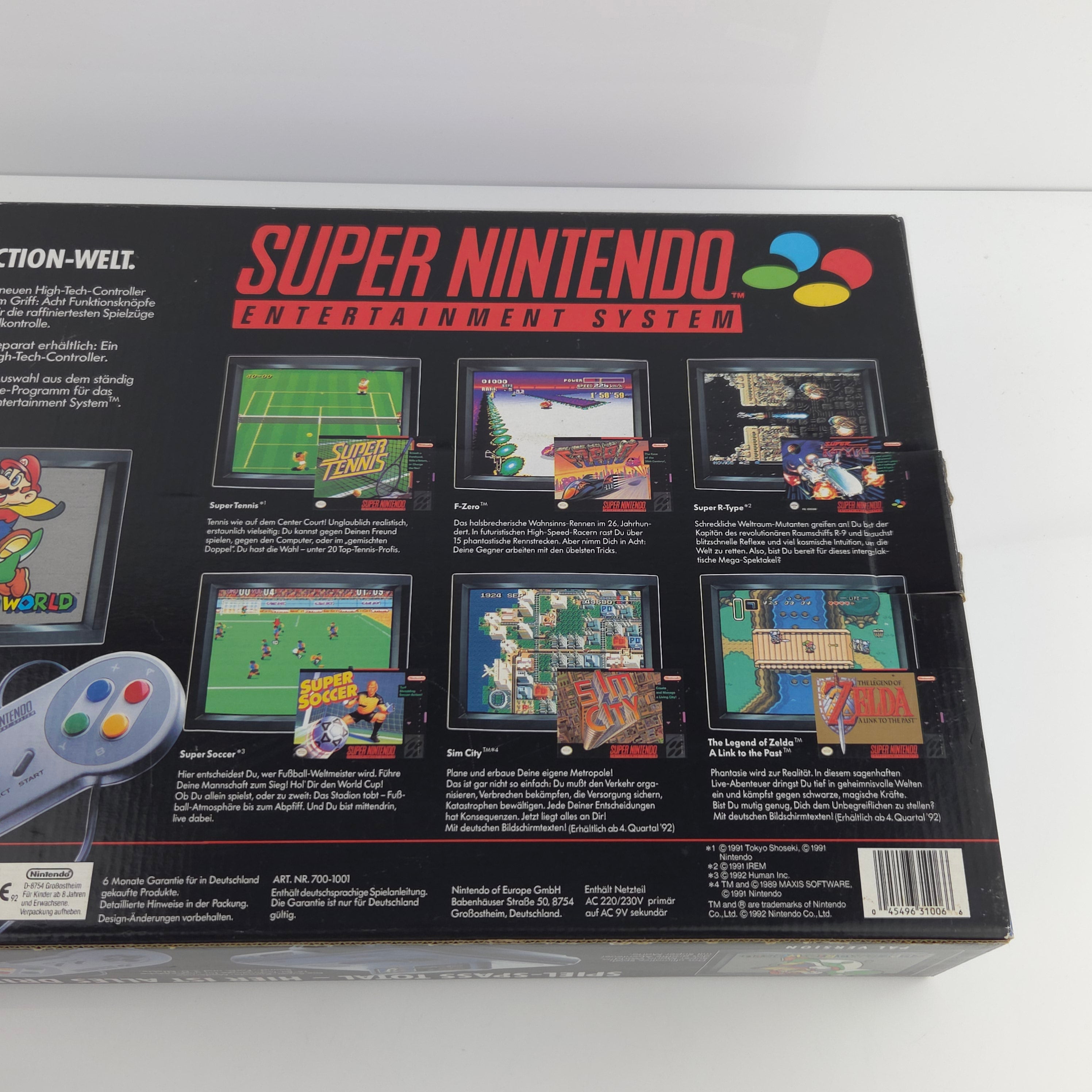 Super Nintendo Konsole Set Super Mario World SNES OVP PAL