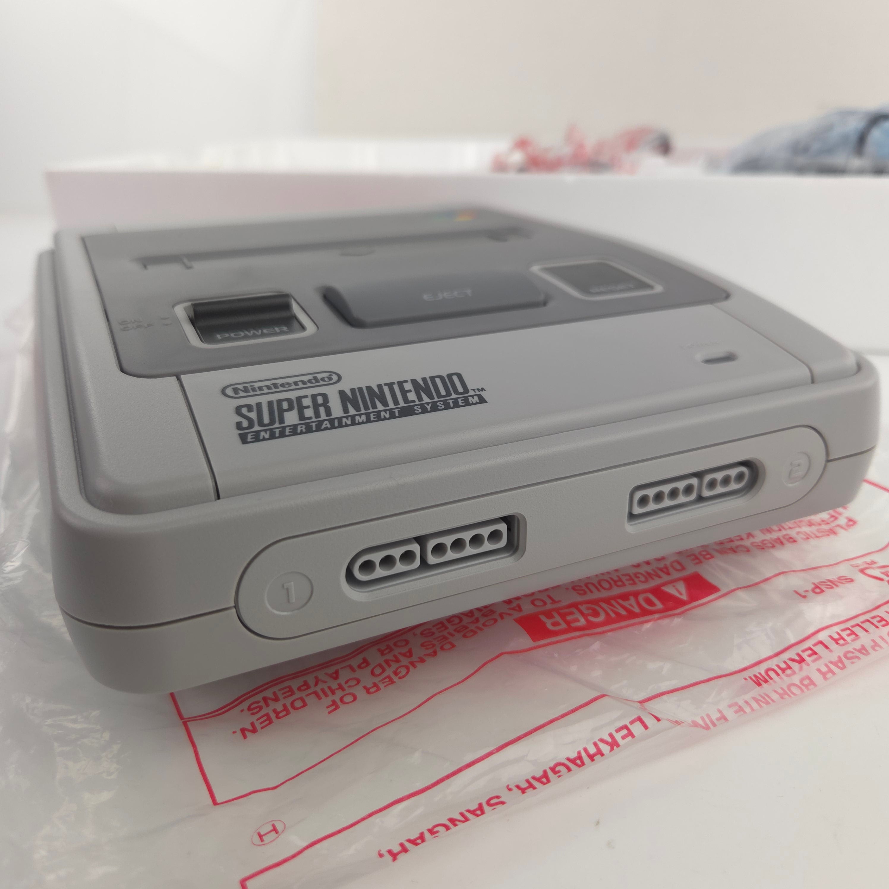 Super Nintendo Konsole Set Super Mario World SNES OVP PAL