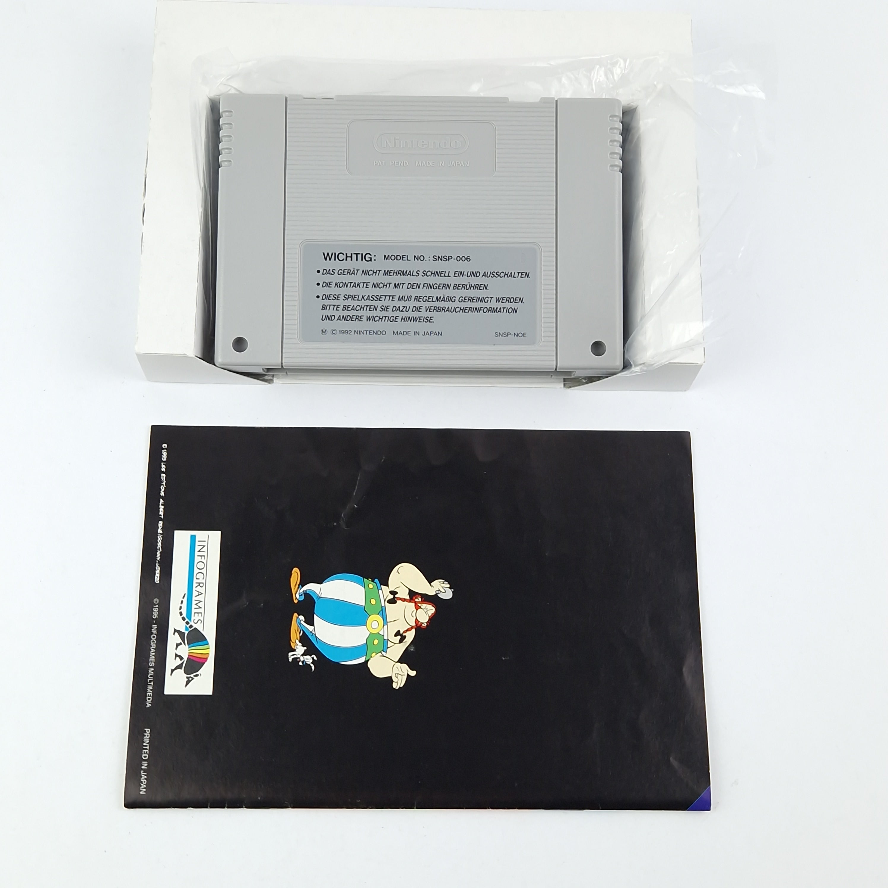 Super Nintendo Spiel – Asterix & Obelix OVP PAL SNES