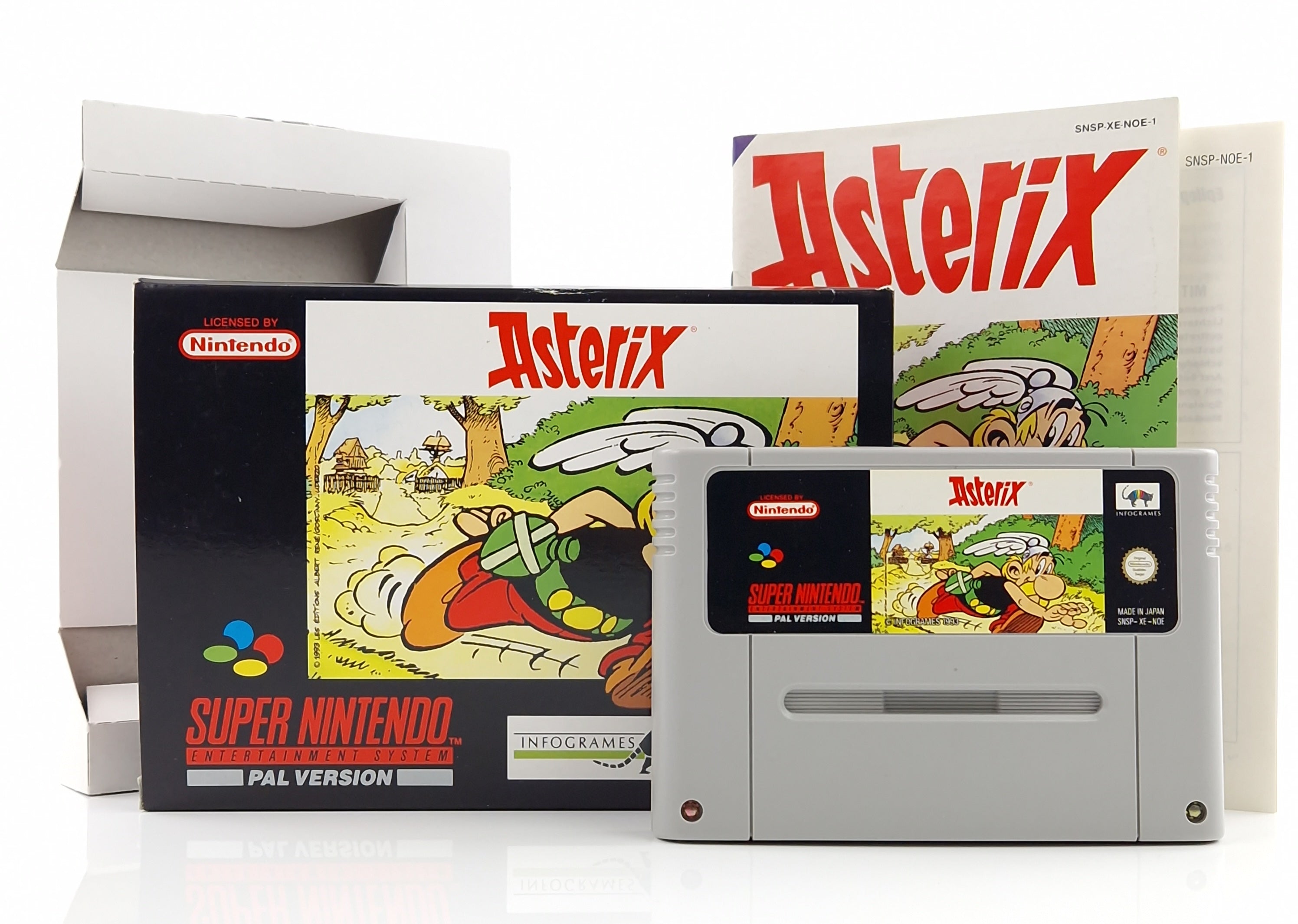 Super Nintendo Spiel – Asterix SNES Modul OVP PAL