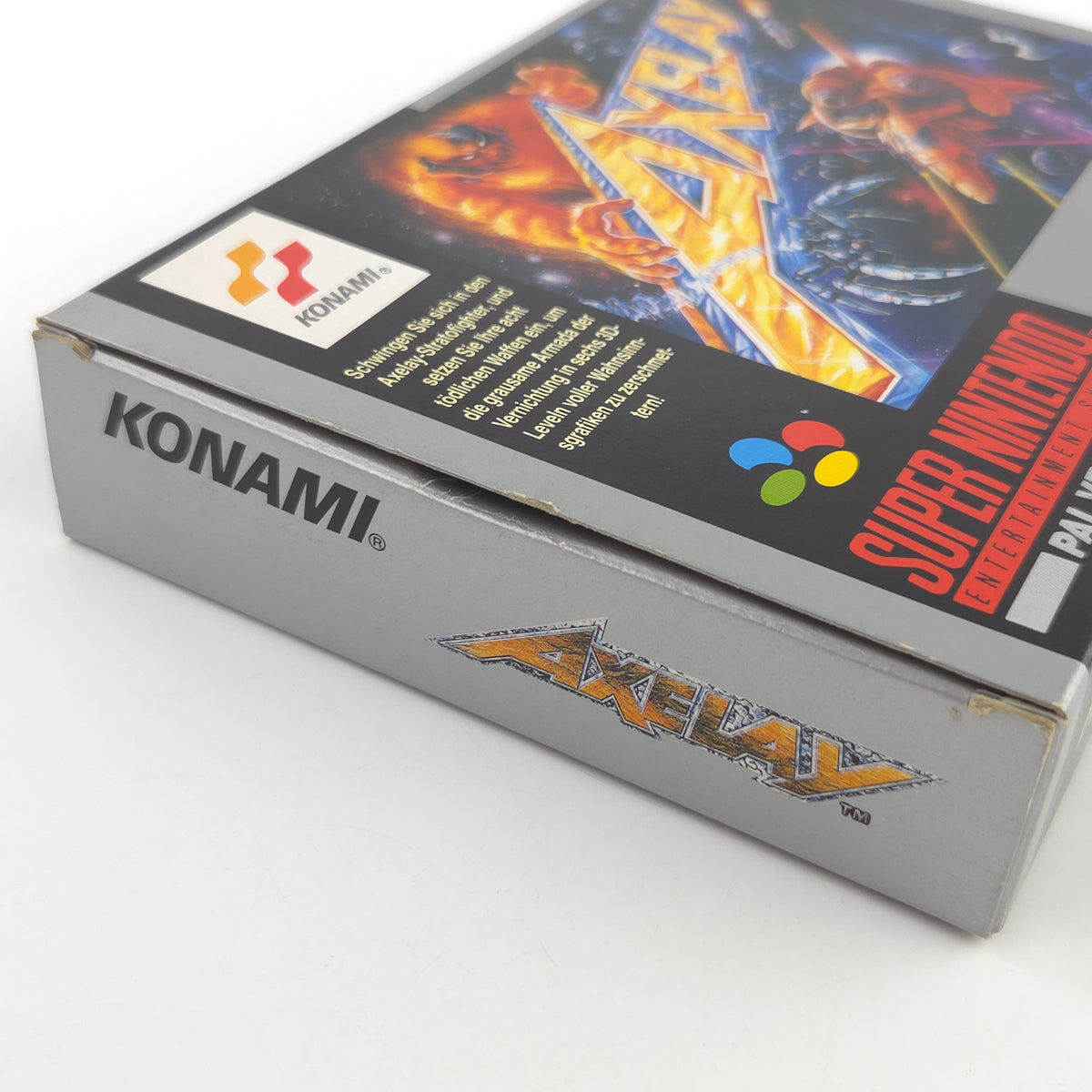 Super Nintendo Spiel Axelay CIB OVP