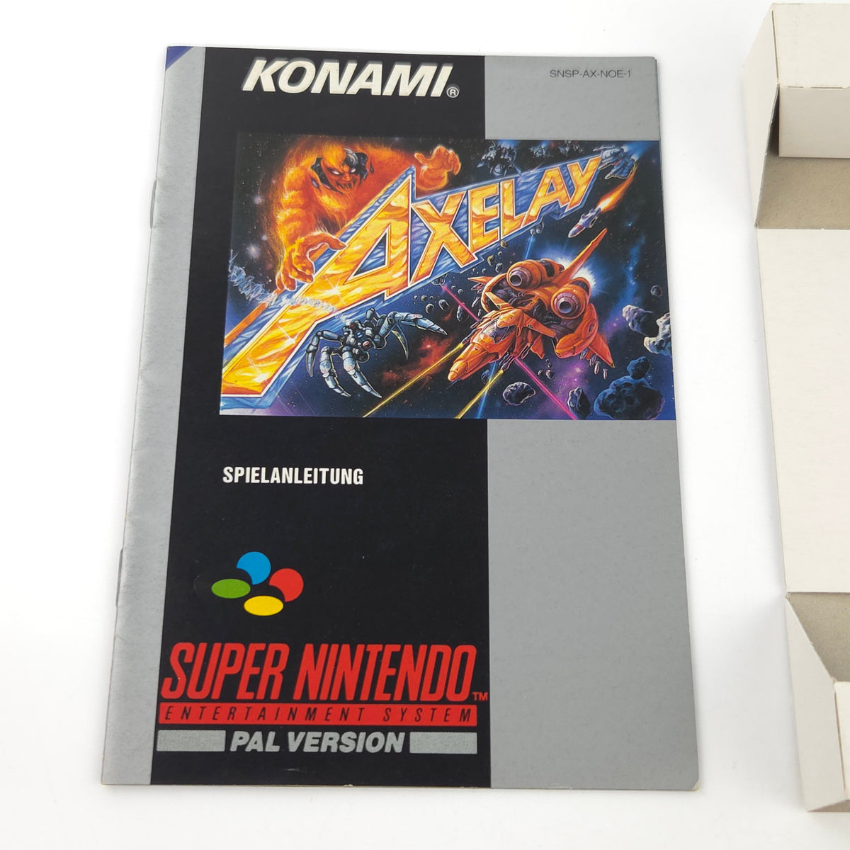 Super Nintendo Spiel Axelay CIB OVP
