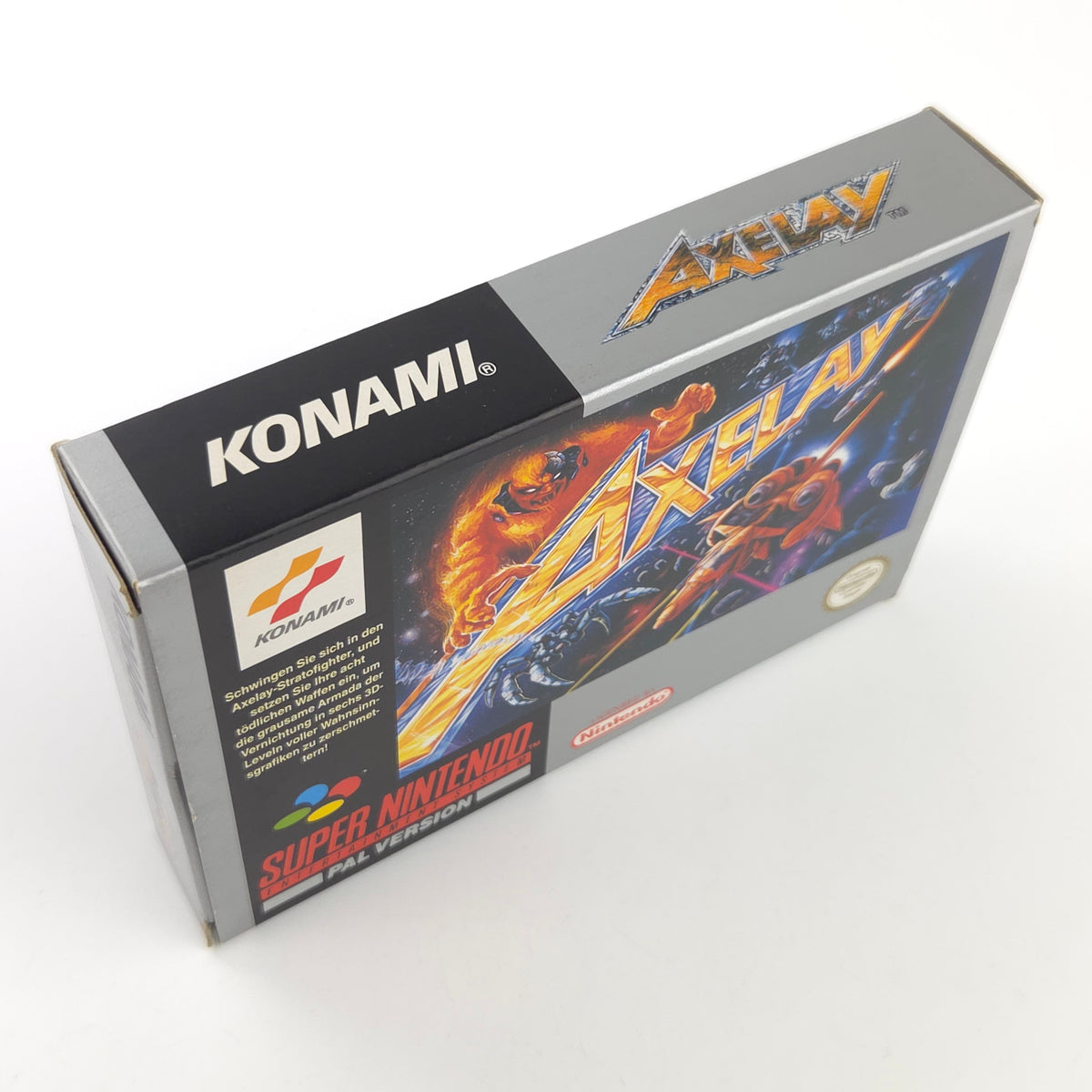 Super Nintendo Spiel Axelay CIB OVP