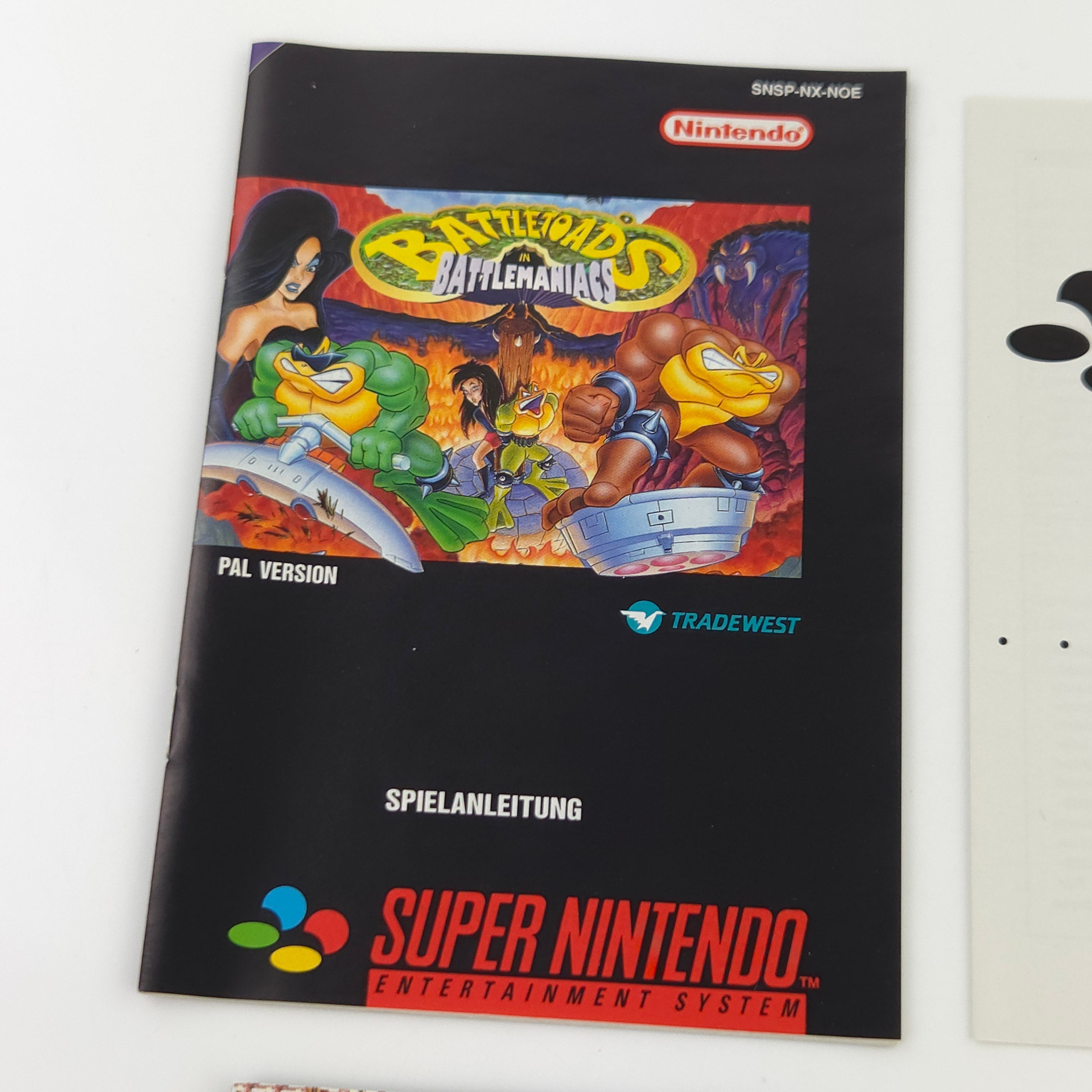 Super Nintendo Spiel Battletoads nahezu neuwertig CIB