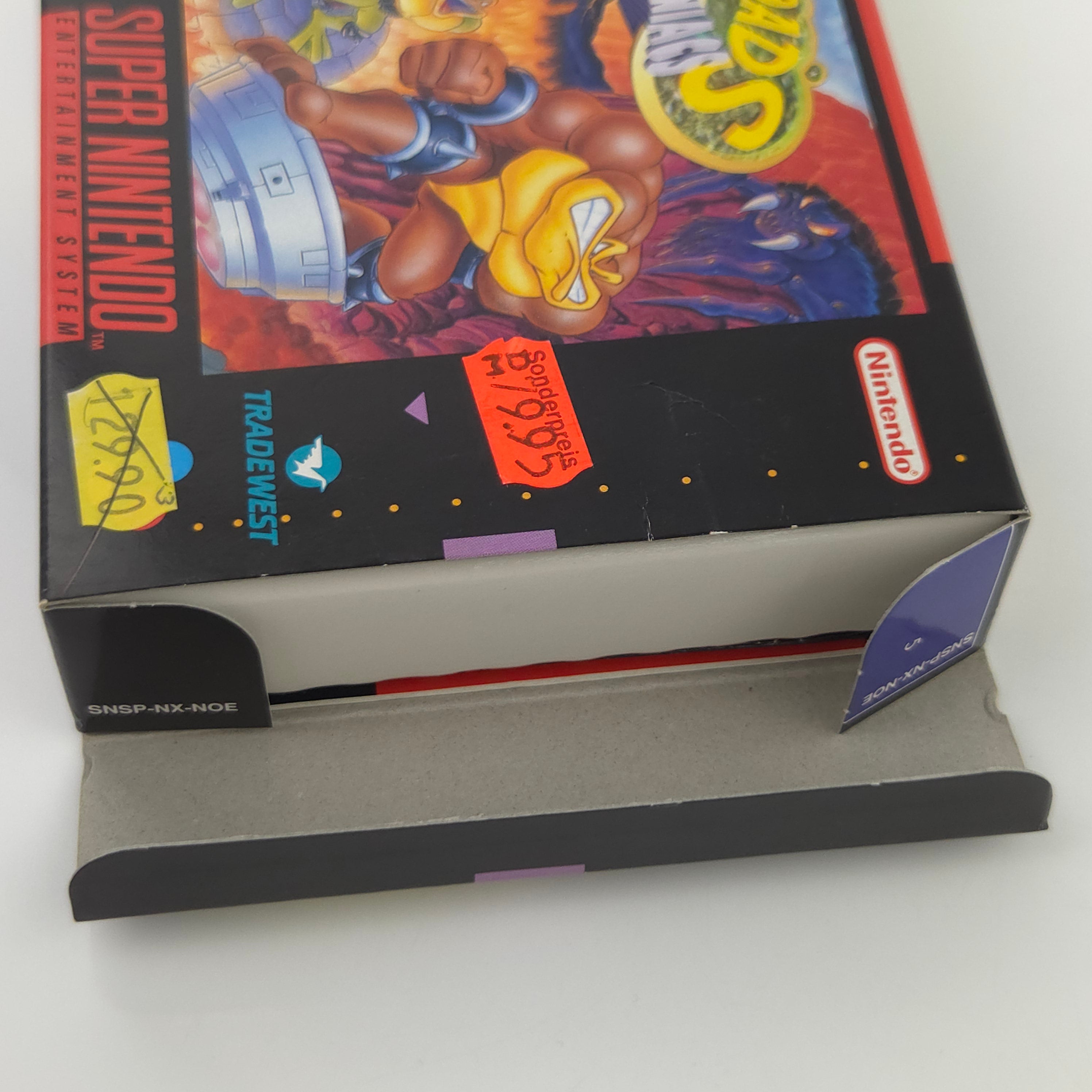 Super Nintendo Spiel Battletoads nahezu neuwertig CIB