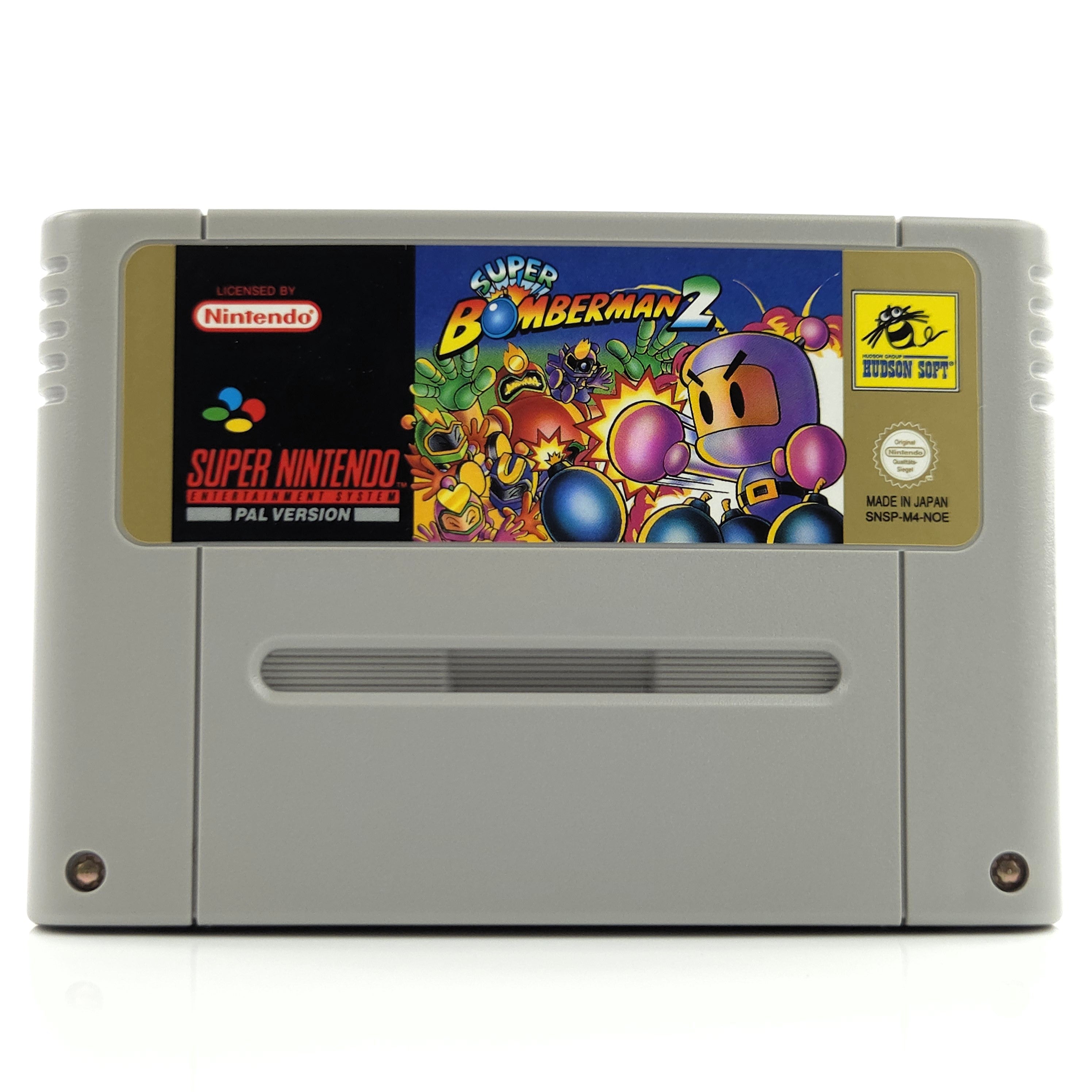 Super Nintendo Spiel – Super Bomberman 2 SNES PAL NOE