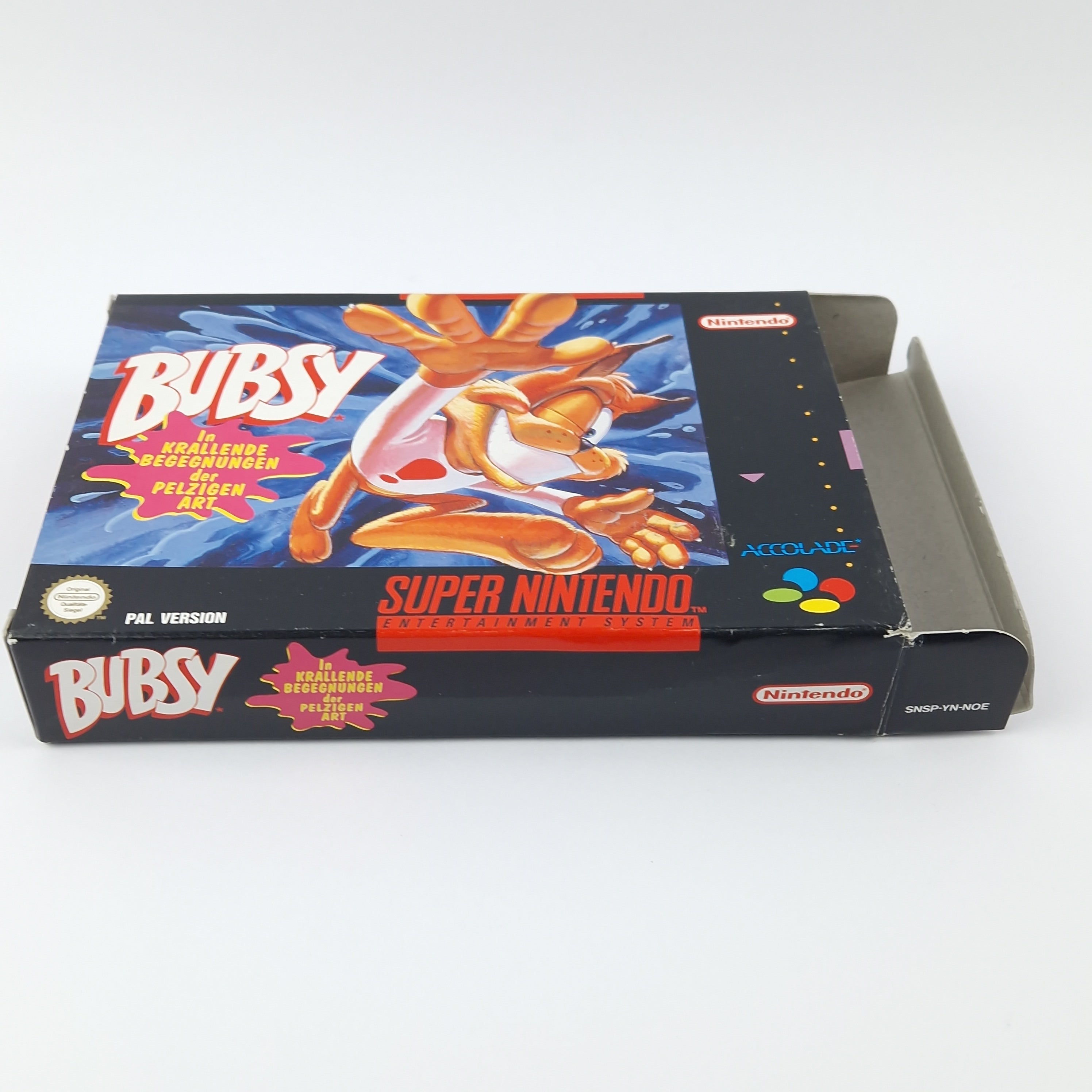 Super Nintendo Spiel – Bubsy OVP CIB PAL NOE SNES