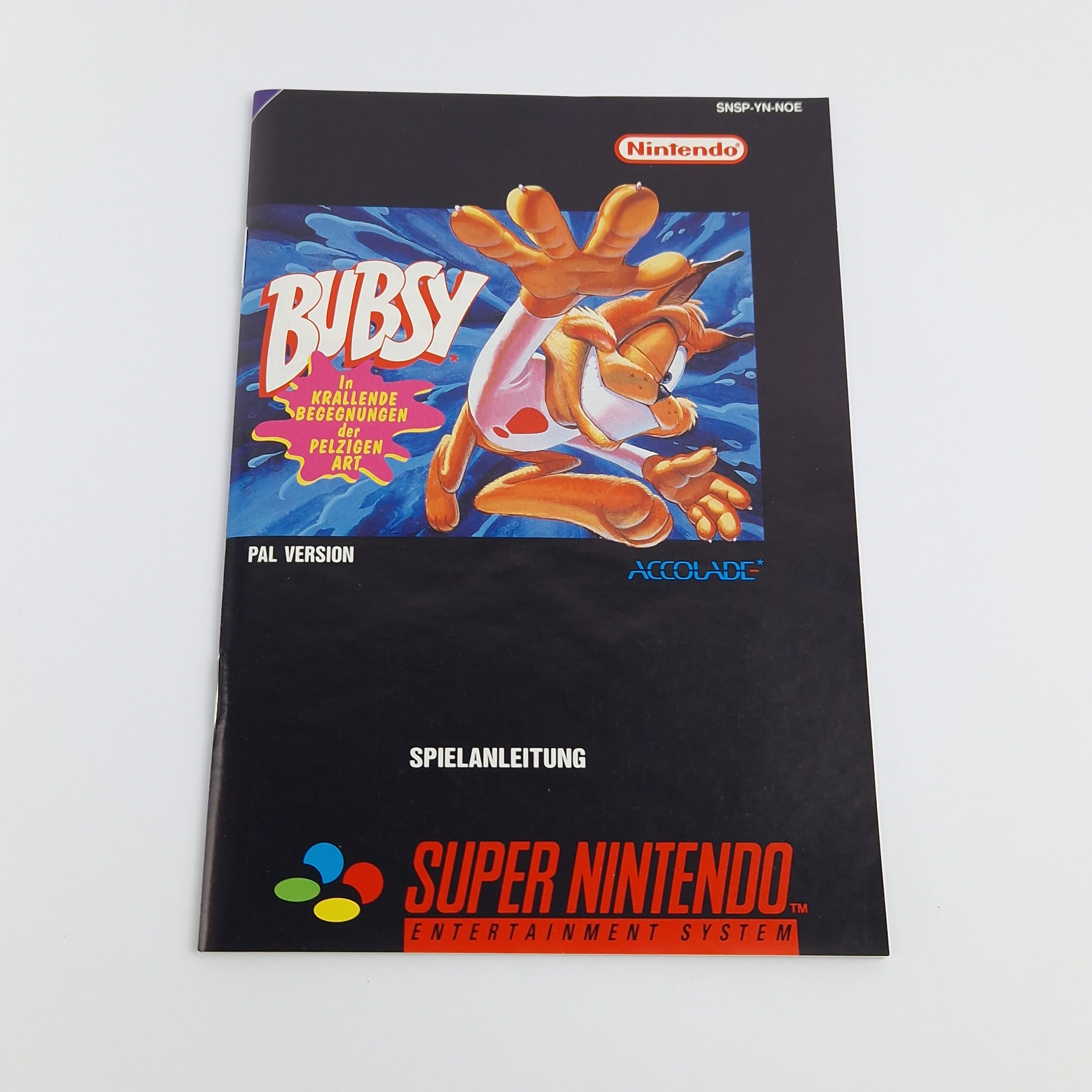 Super Nintendo Spiel – Bubsy OVP CIB PAL NOE SNES