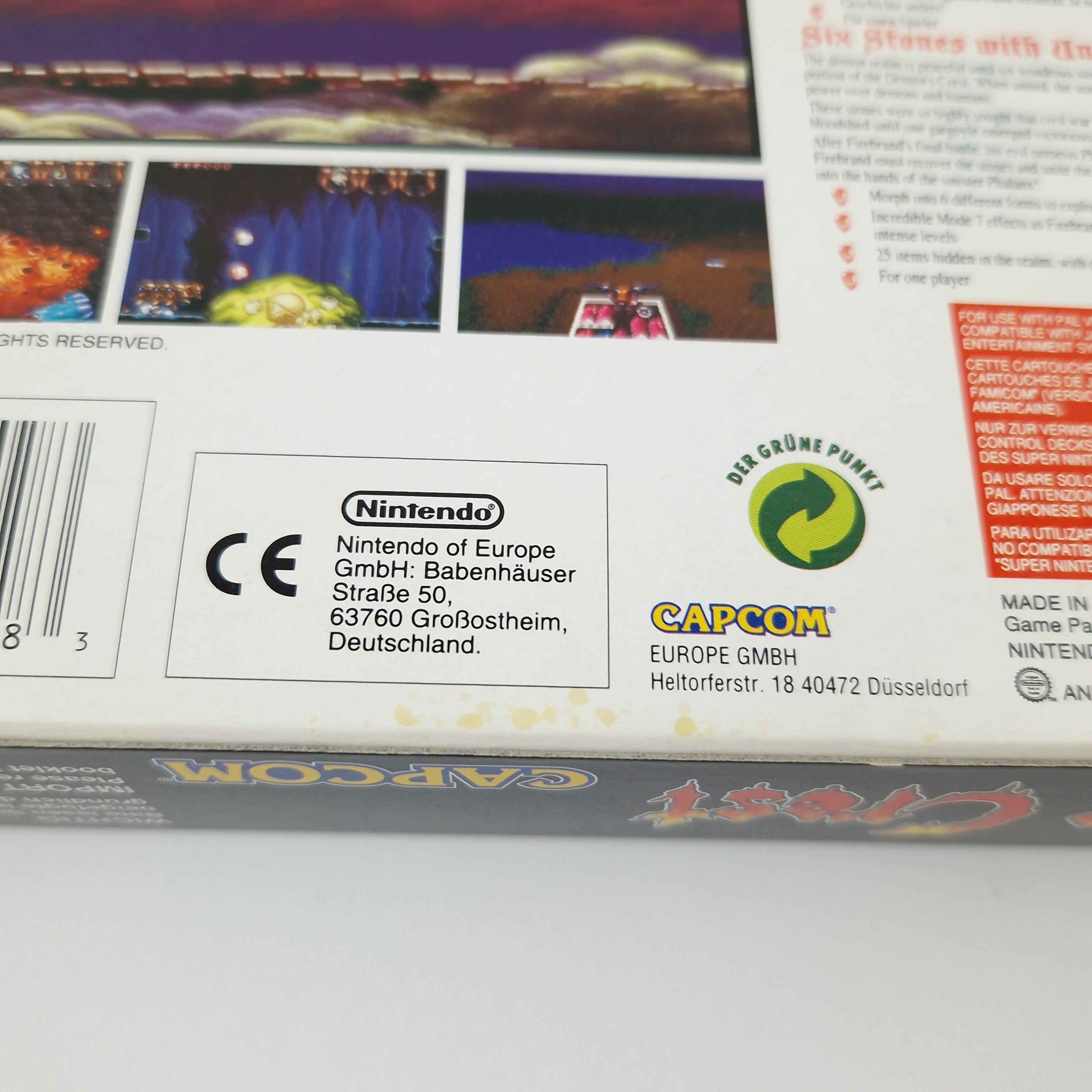 Super Nintendo Spiel – Demons Crest (SNES OVP PAL CIB)