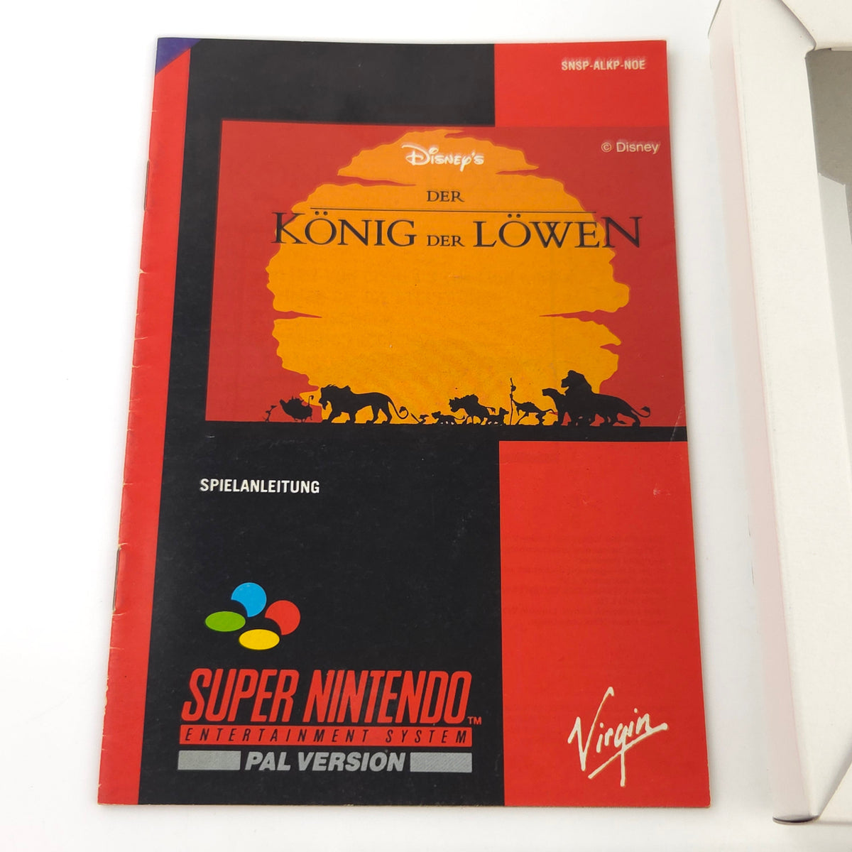 Super Nintendo Spiel König der Löwen OVP CIB PAL