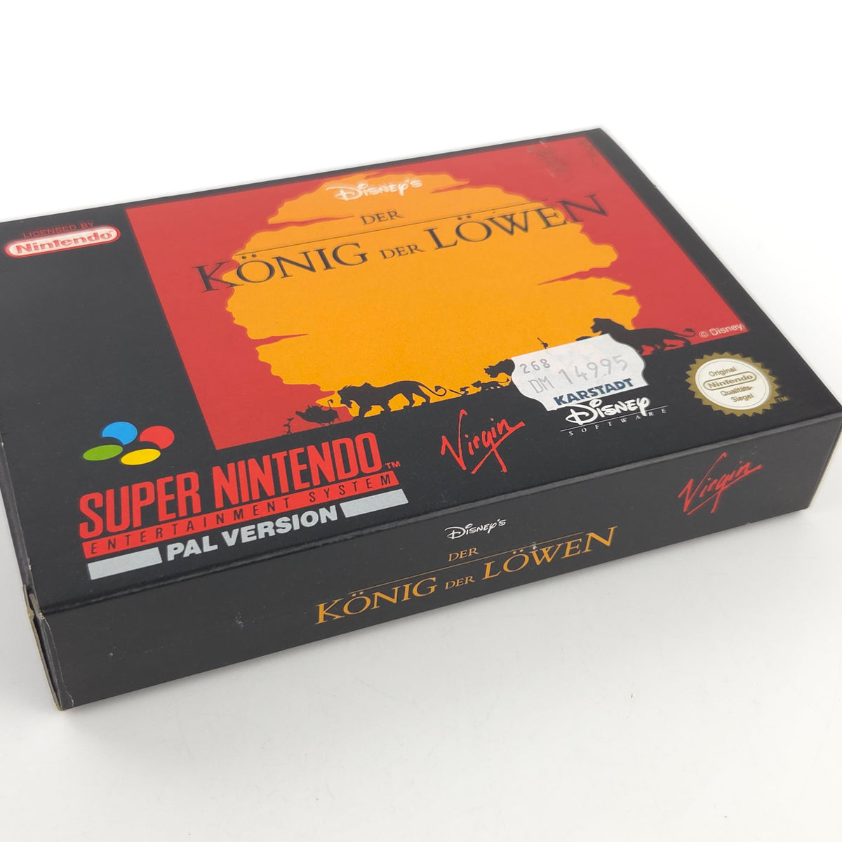 Super Nintendo Spiel König der Löwen OVP CIB PAL
