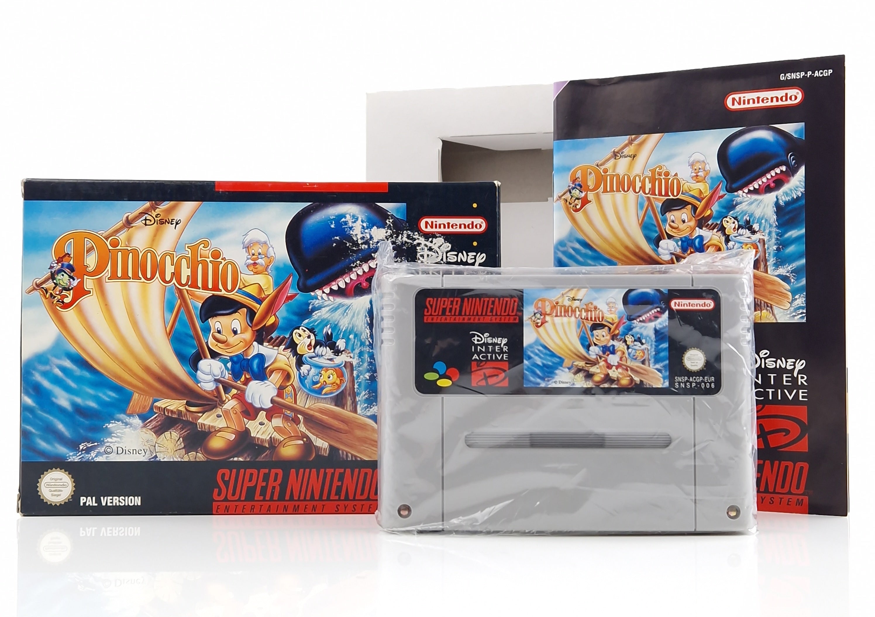Super Nintendo Spiel – Disneys Pinocchio SNES PAL OVP
