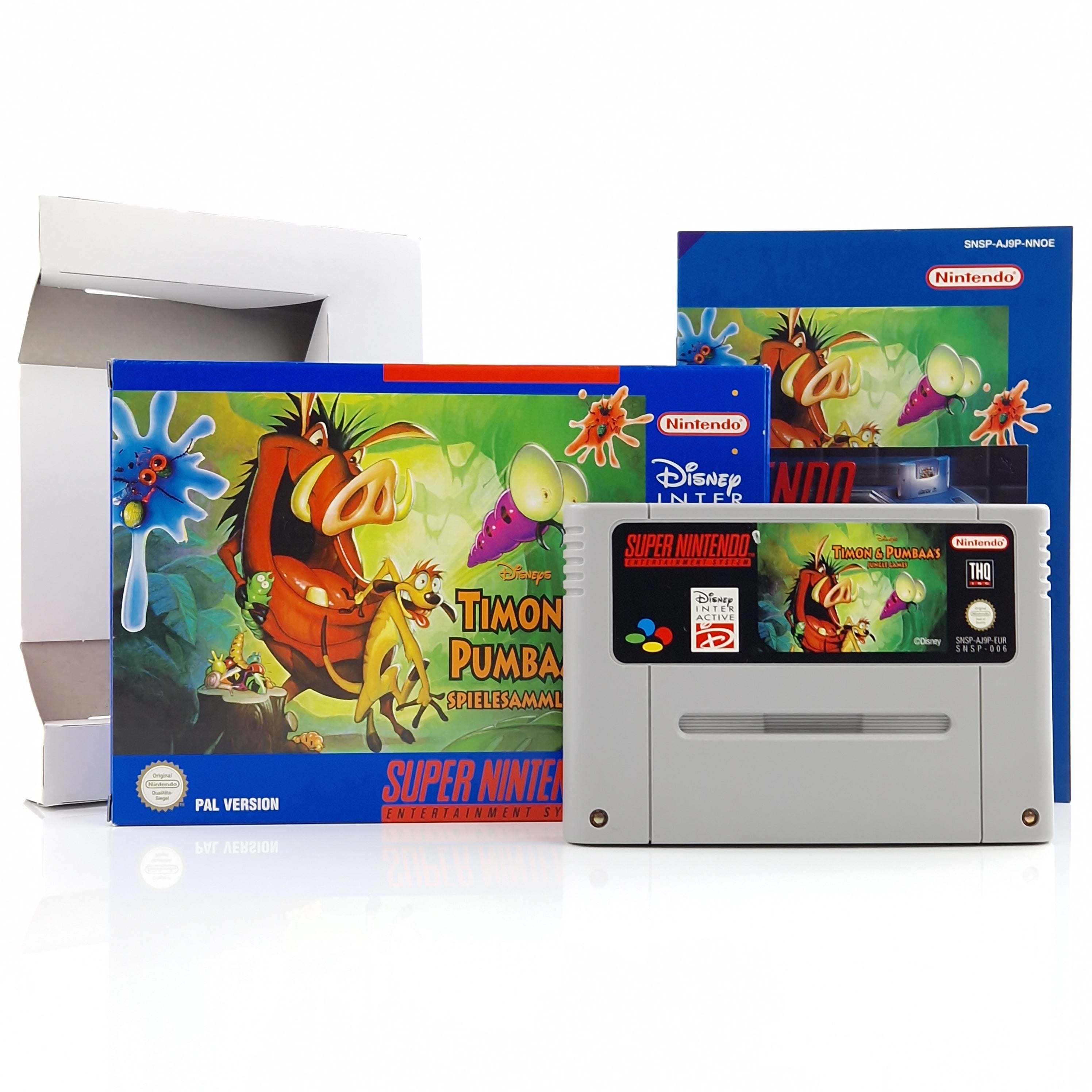 Super Nintendo Spiel – Disneys Timon & Pumbaas Spielesammlung