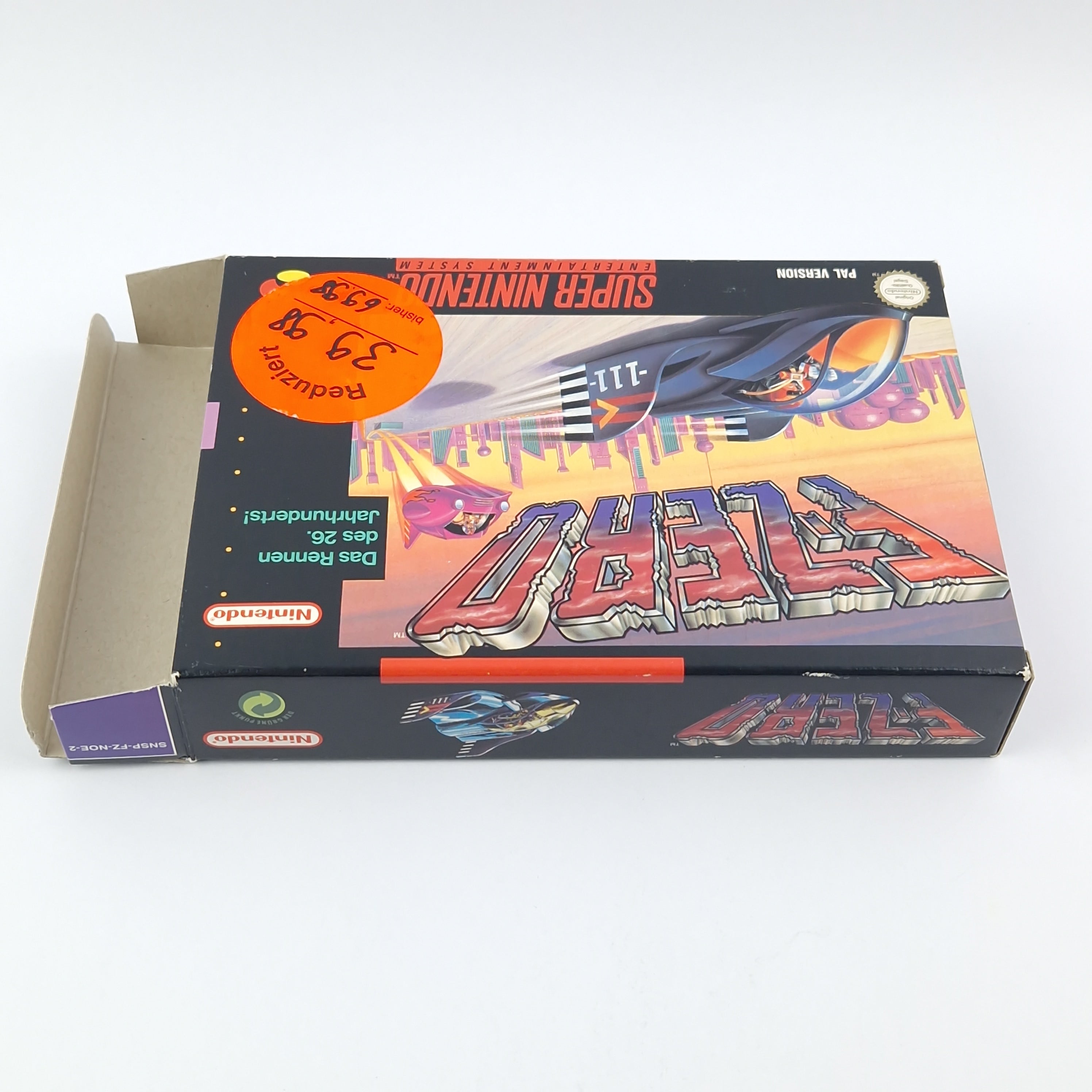 Super Nintendo Spiel – F-Zero Modul Anleitung OVP PAL