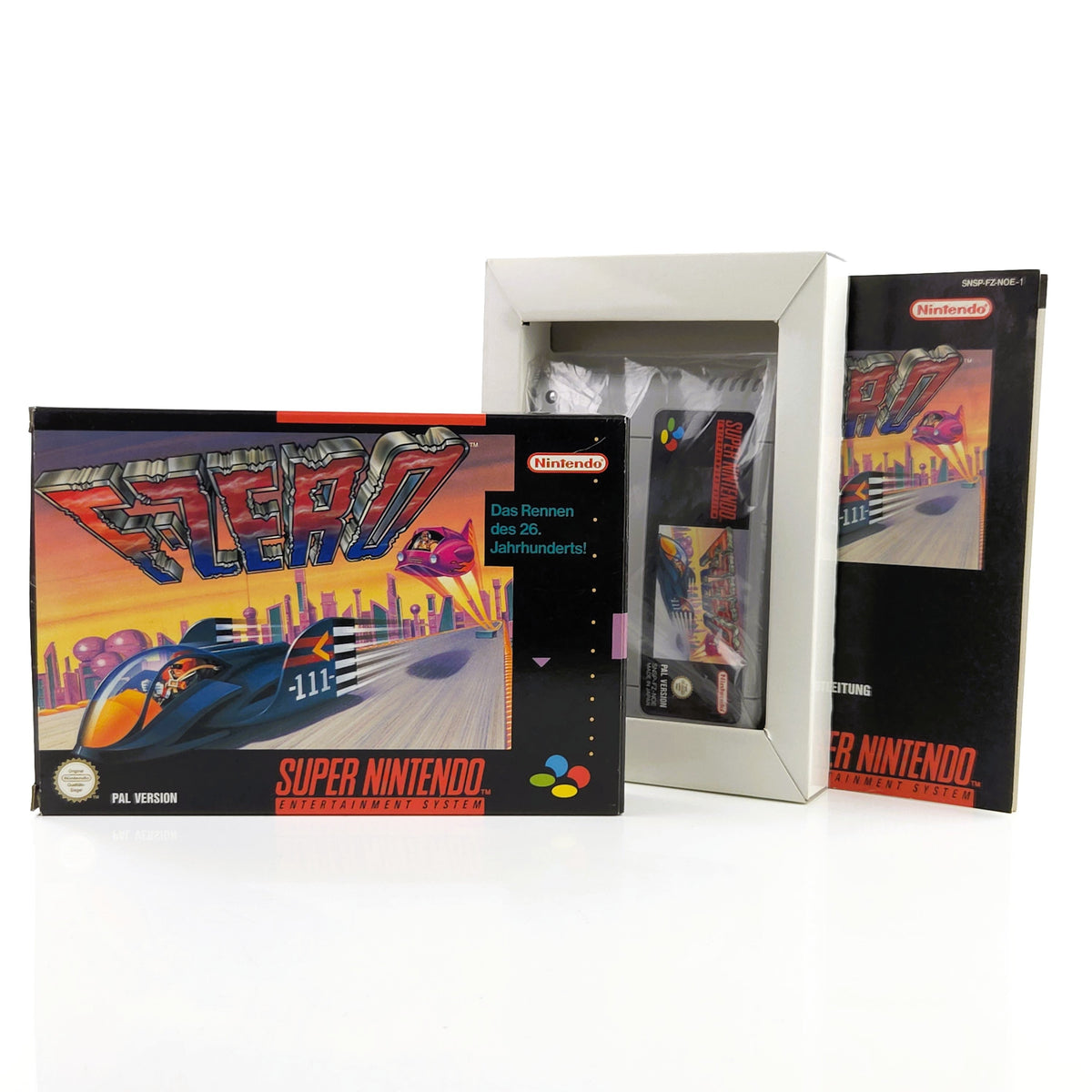 Super Nintendo Spiel F-Zero OVP Anleitung