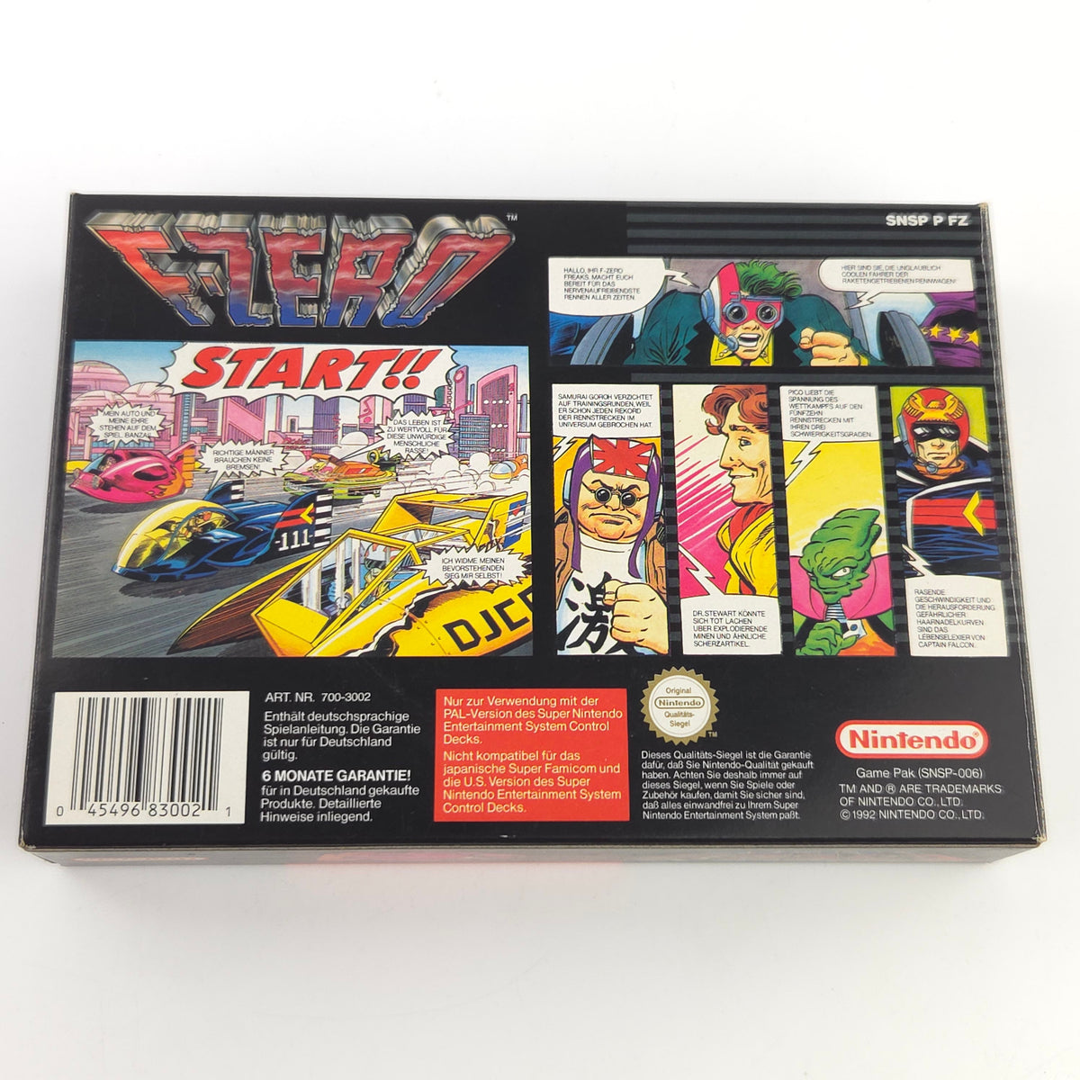 Super Nintendo Spiel F-Zero OVP Anleitung
