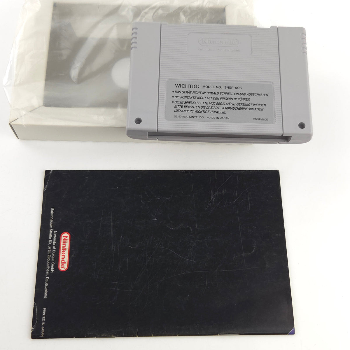 Super Nintendo Spiel F-Zero OVP Anleitung