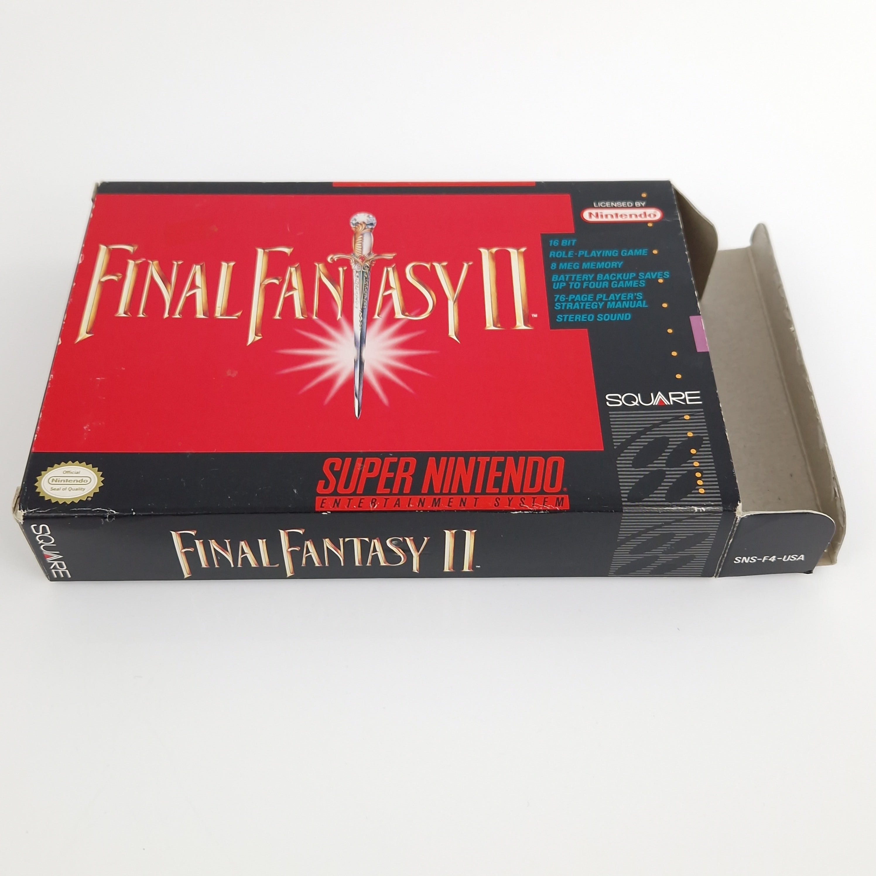 Super Nintendo Spiel – Final Fantasy II OVP NTSC USA
