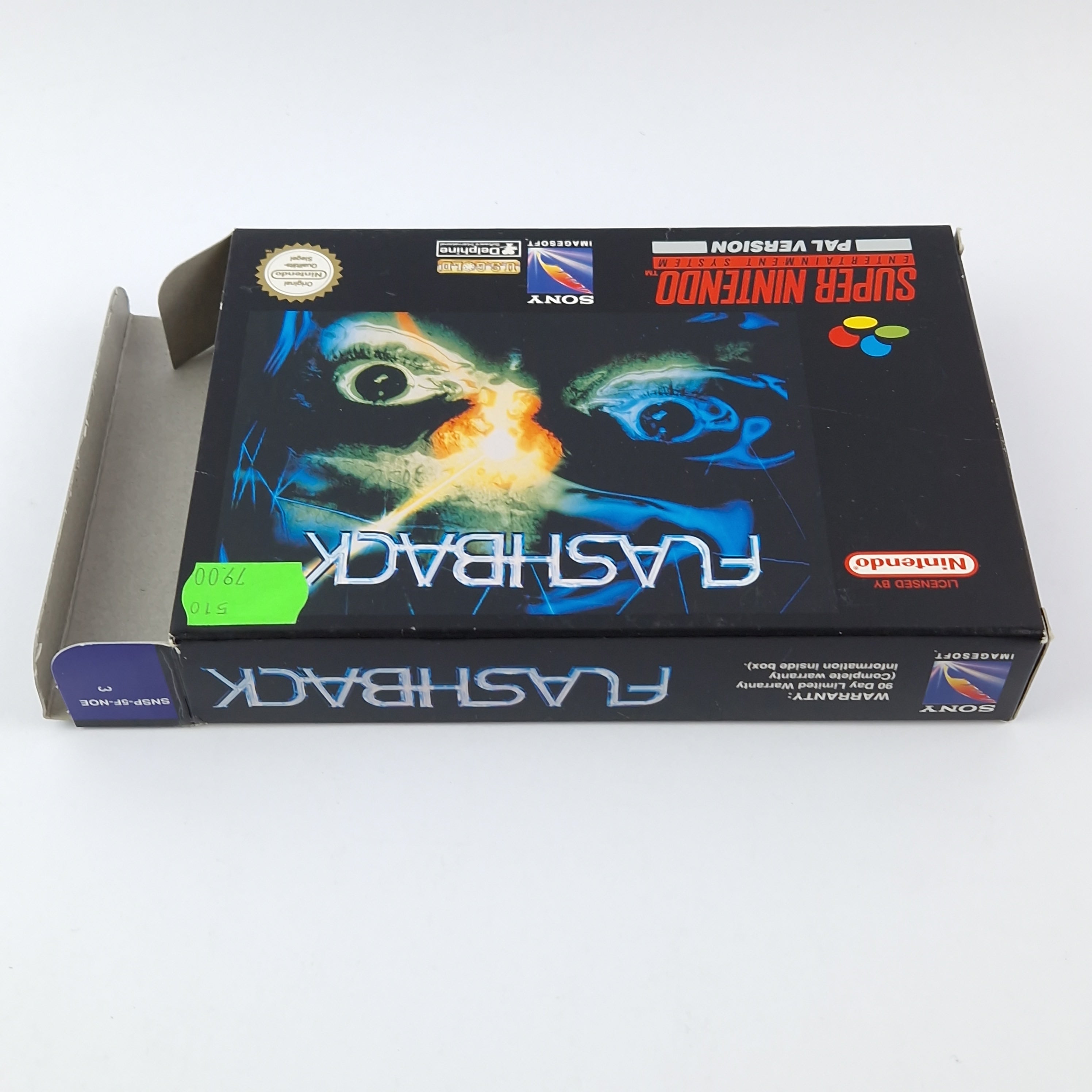 Super Nintendo Spiel – Flashback OVP Anleitung SNES PAL