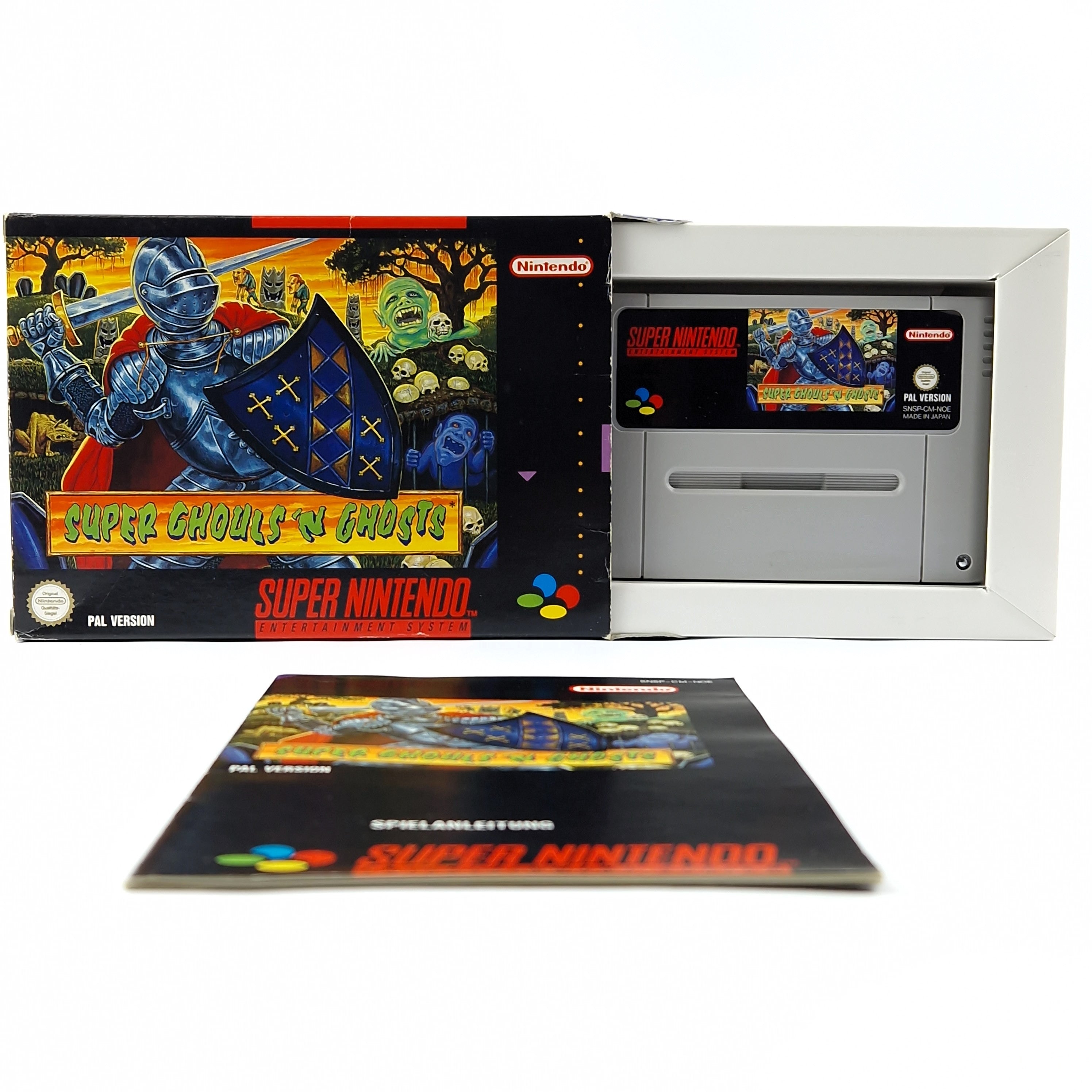Super Nintendo Spiel – Super Ghouls n Ghosts OVP CIB SNES