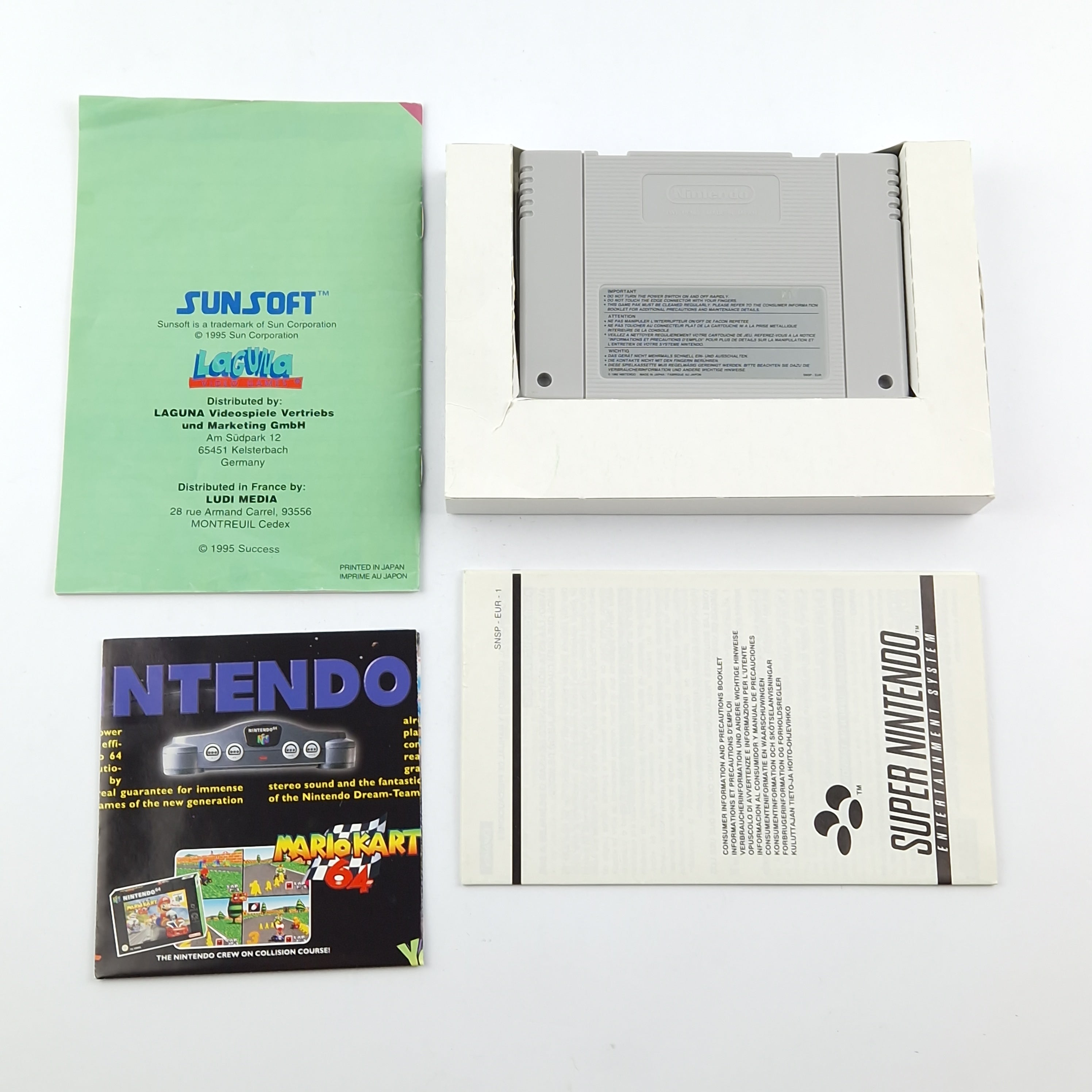 Super Nintendo Spiel: Hebereke´s Popoitto - OVP Anleitung Modul / SNES PAL