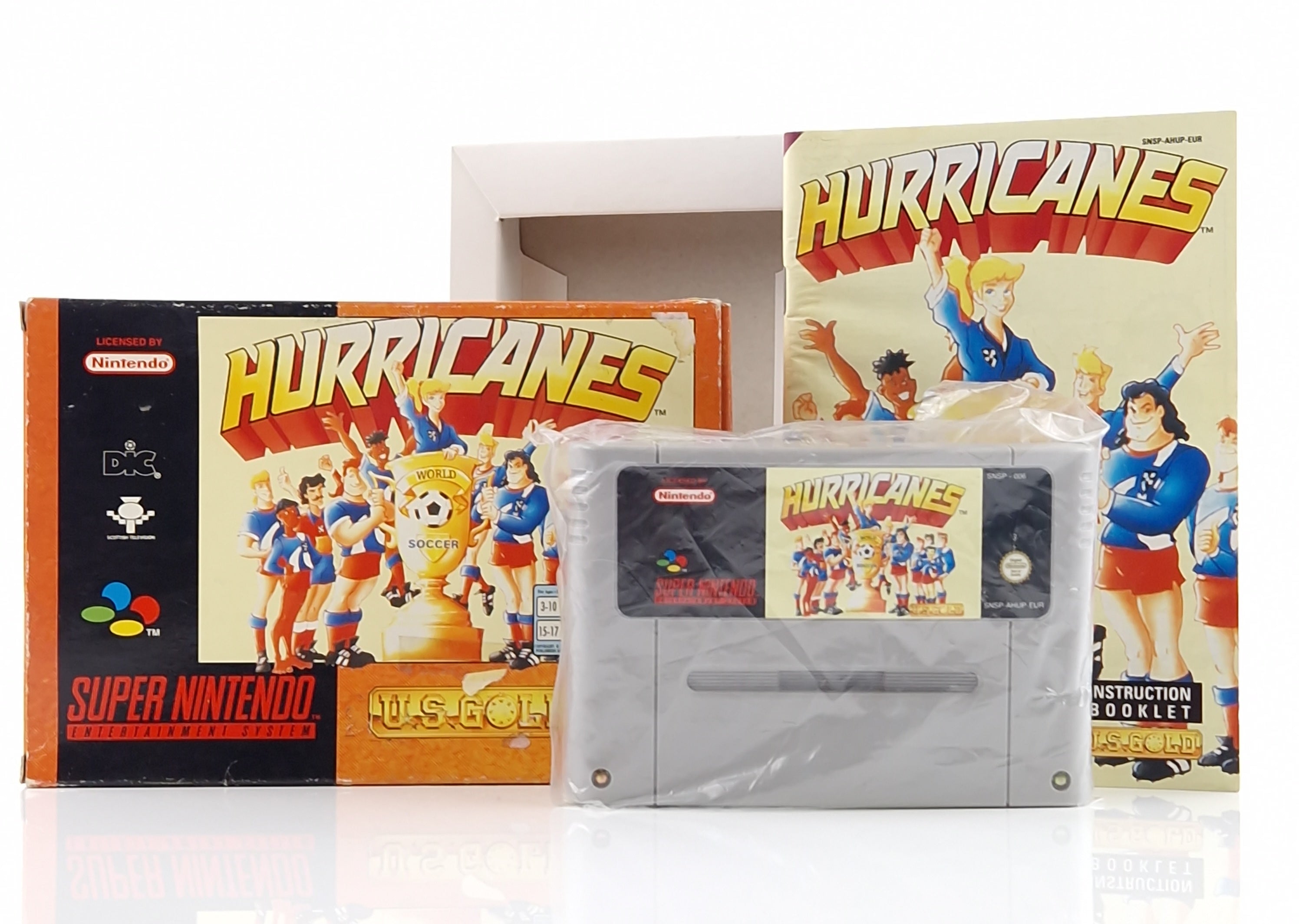 Super Nintendo Spiel – Hurricanes Fußball SNES OVP PAL EUR