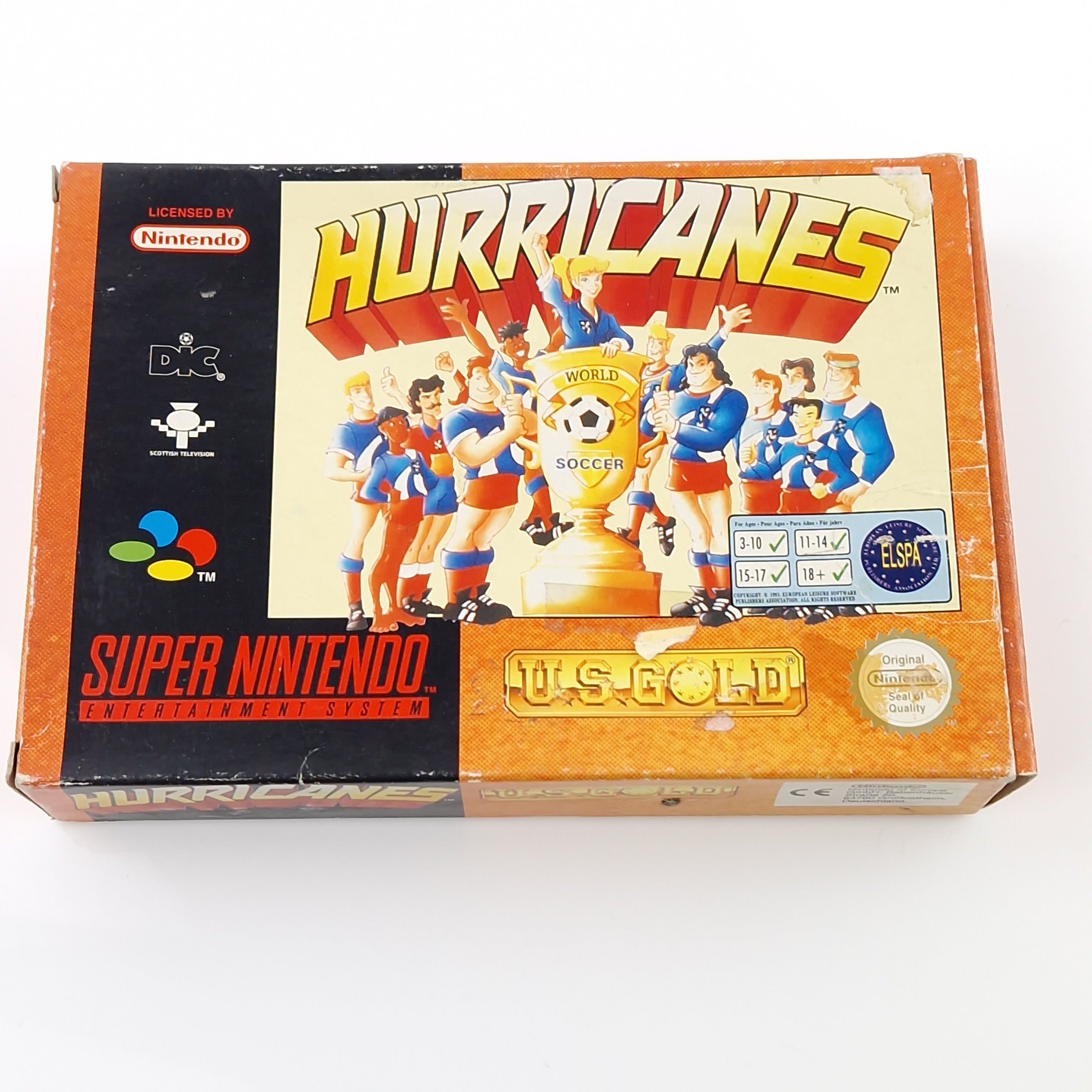 Super Nintendo Spiel – Hurricanes Fußball SNES OVP PAL EUR