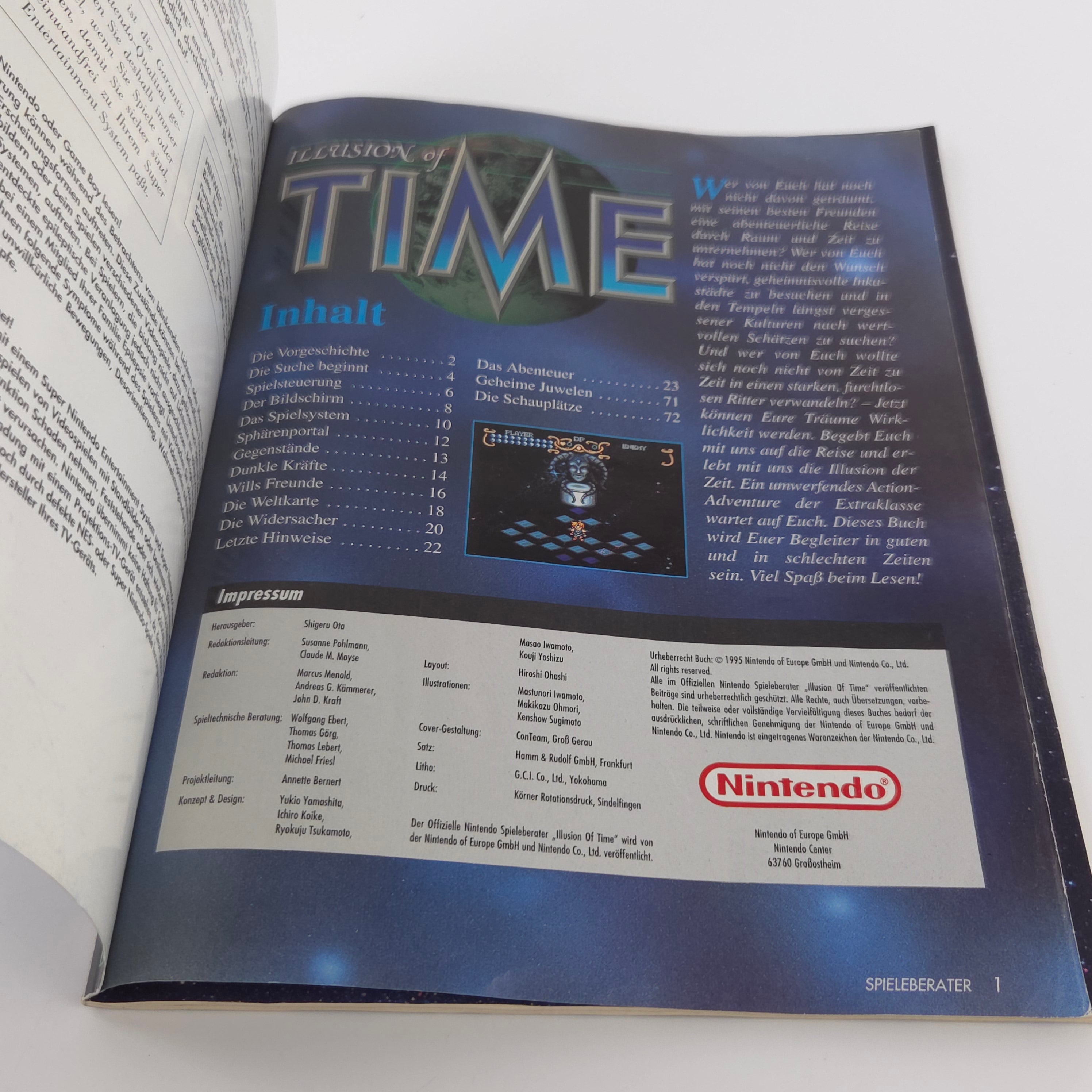 Super Nintendo Spiel – Illusion of Time OVP PAL SNES