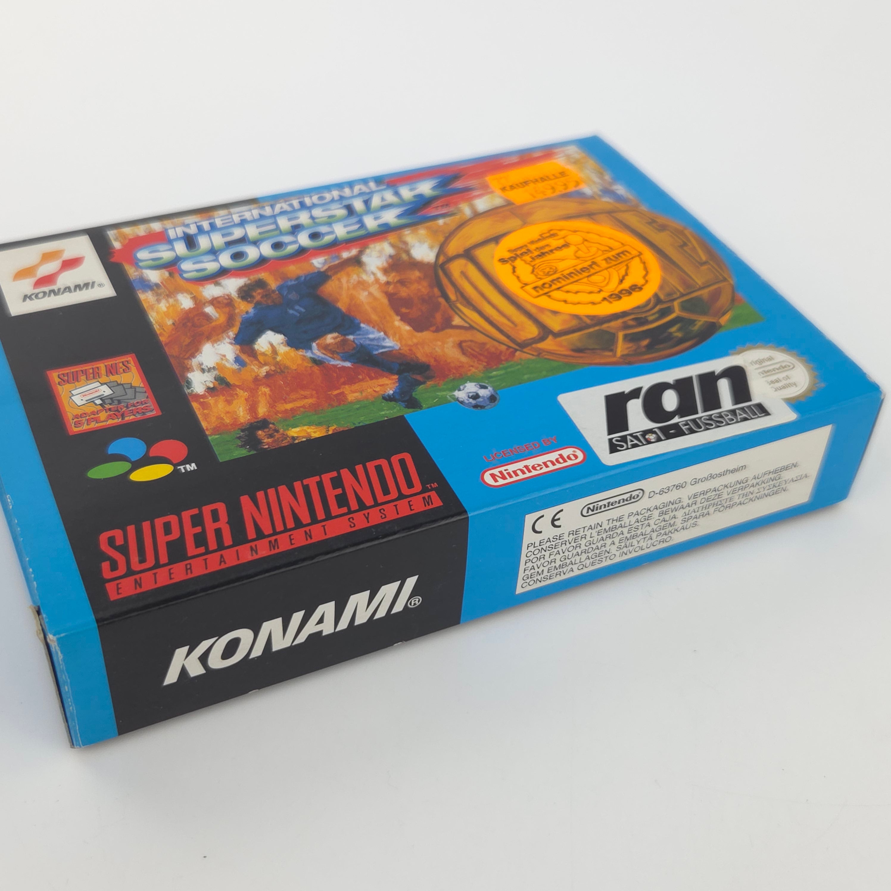 Super Nintendo Spiel International Superstar Soccer Deluxe SNES OVP PAL NOE